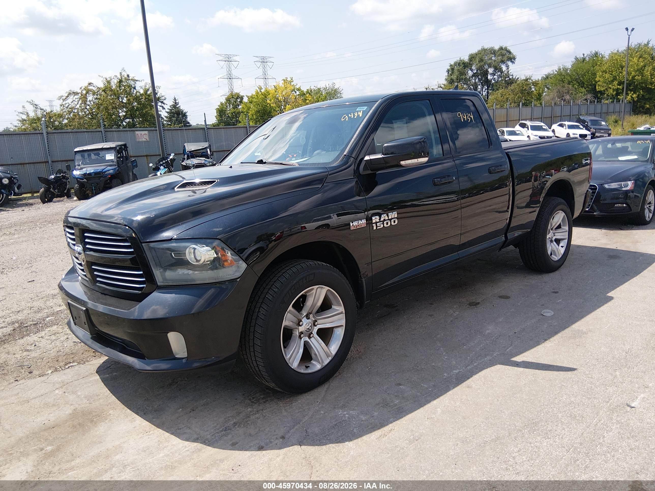 2013 Ram 1500 Sport Black vin: 1C6RR7HTXDS556953