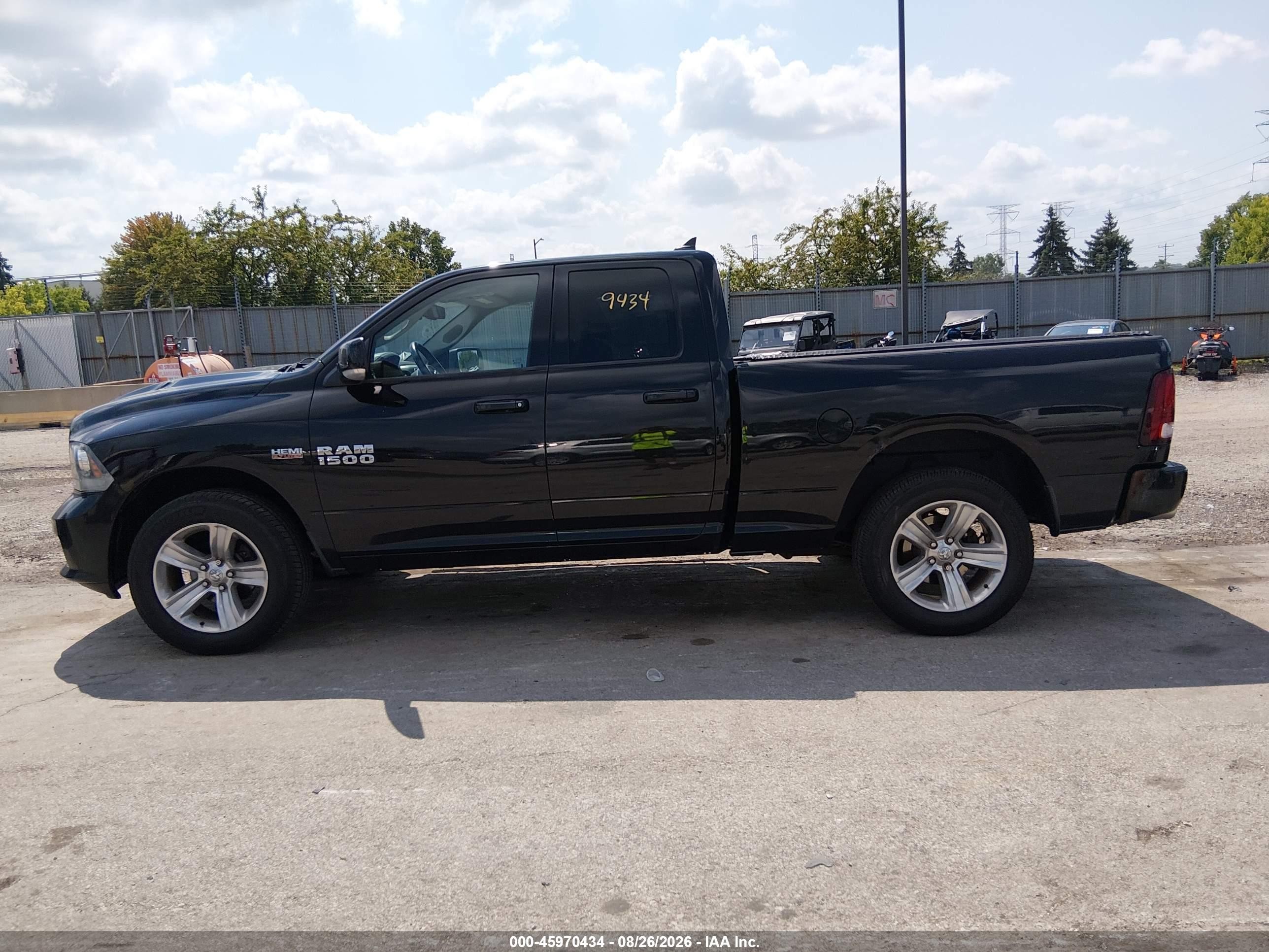2013 Ram 1500 Sport Black vin: 1C6RR7HTXDS556953