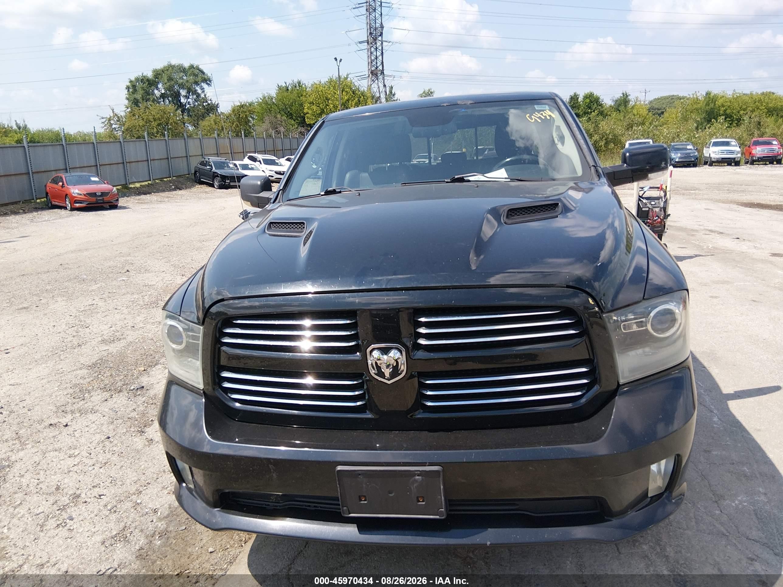 2013 Ram 1500 Sport Black vin: 1C6RR7HTXDS556953