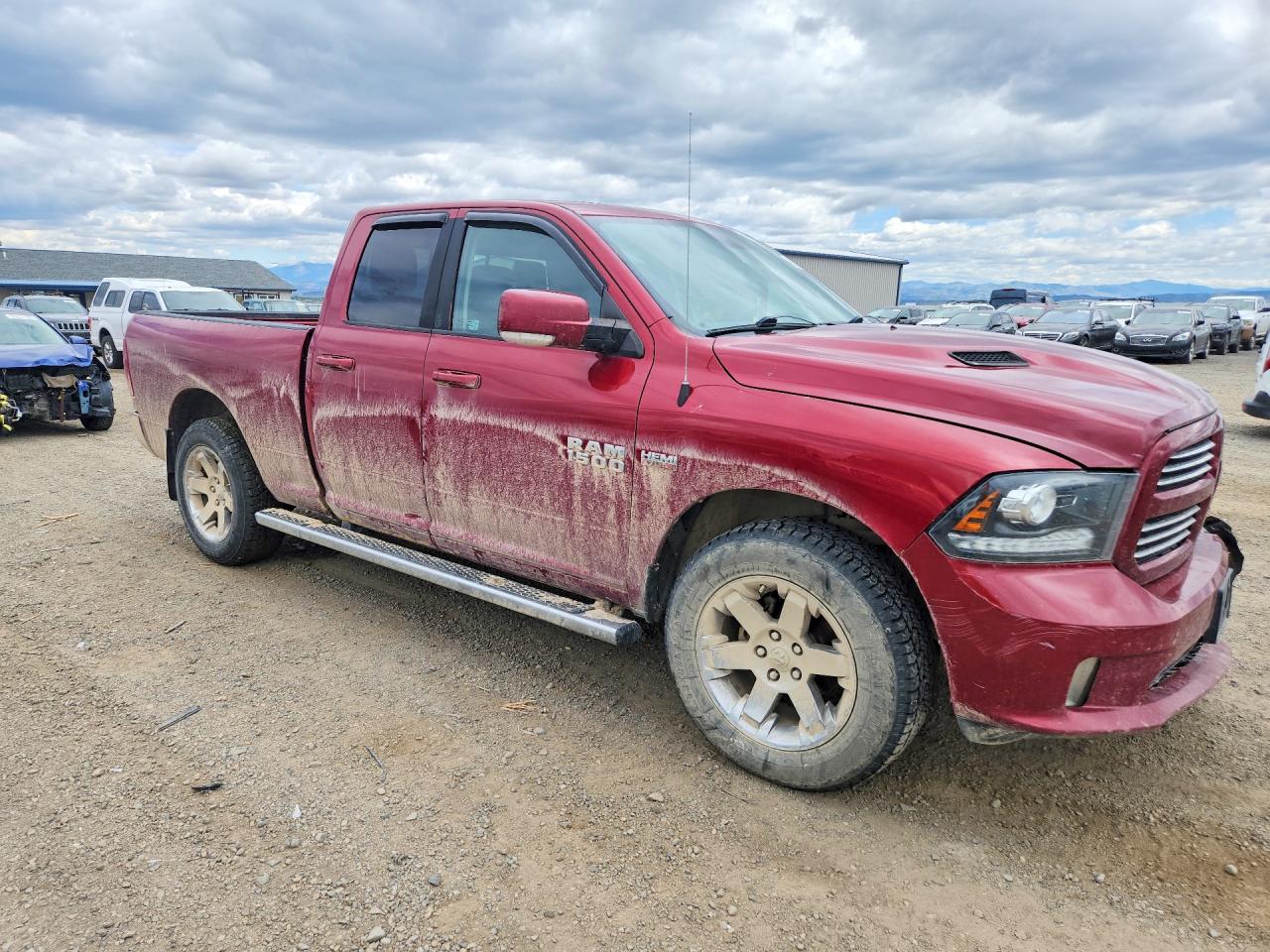 2014 Ram 1500 Sport Burgundy vin: 1C6RR7HTXES466302