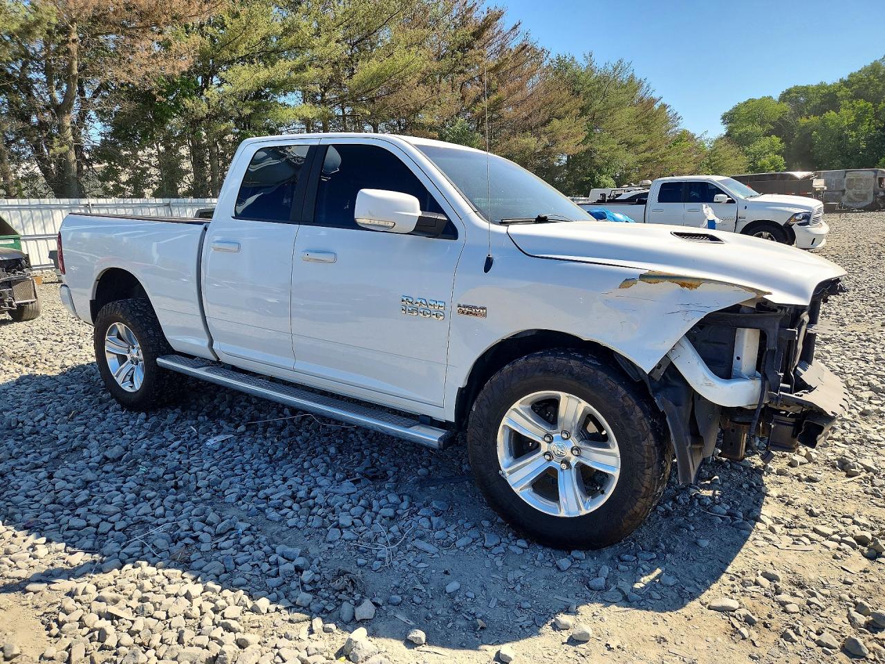2015 Ram 1500 Sport White vin: 1C6RR7HTXFS546295