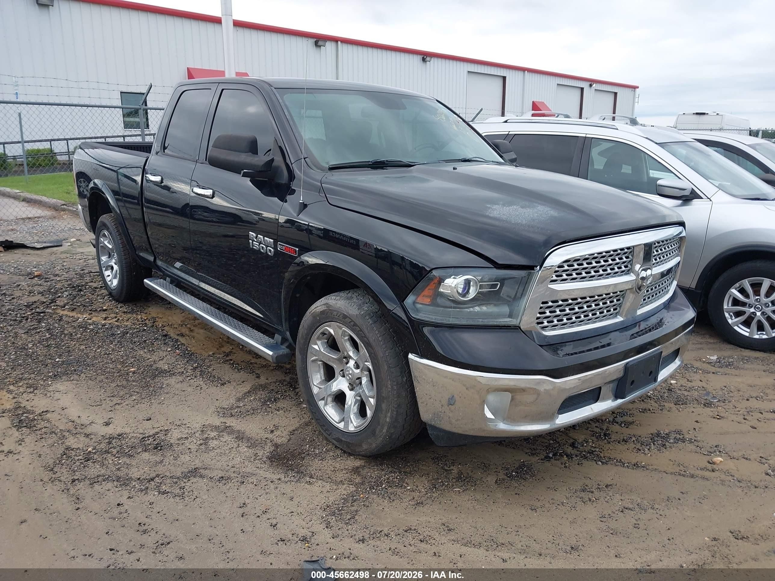 2015 Ram 1500 Laramie Black vin: 1C6RR7JM2FS574112
