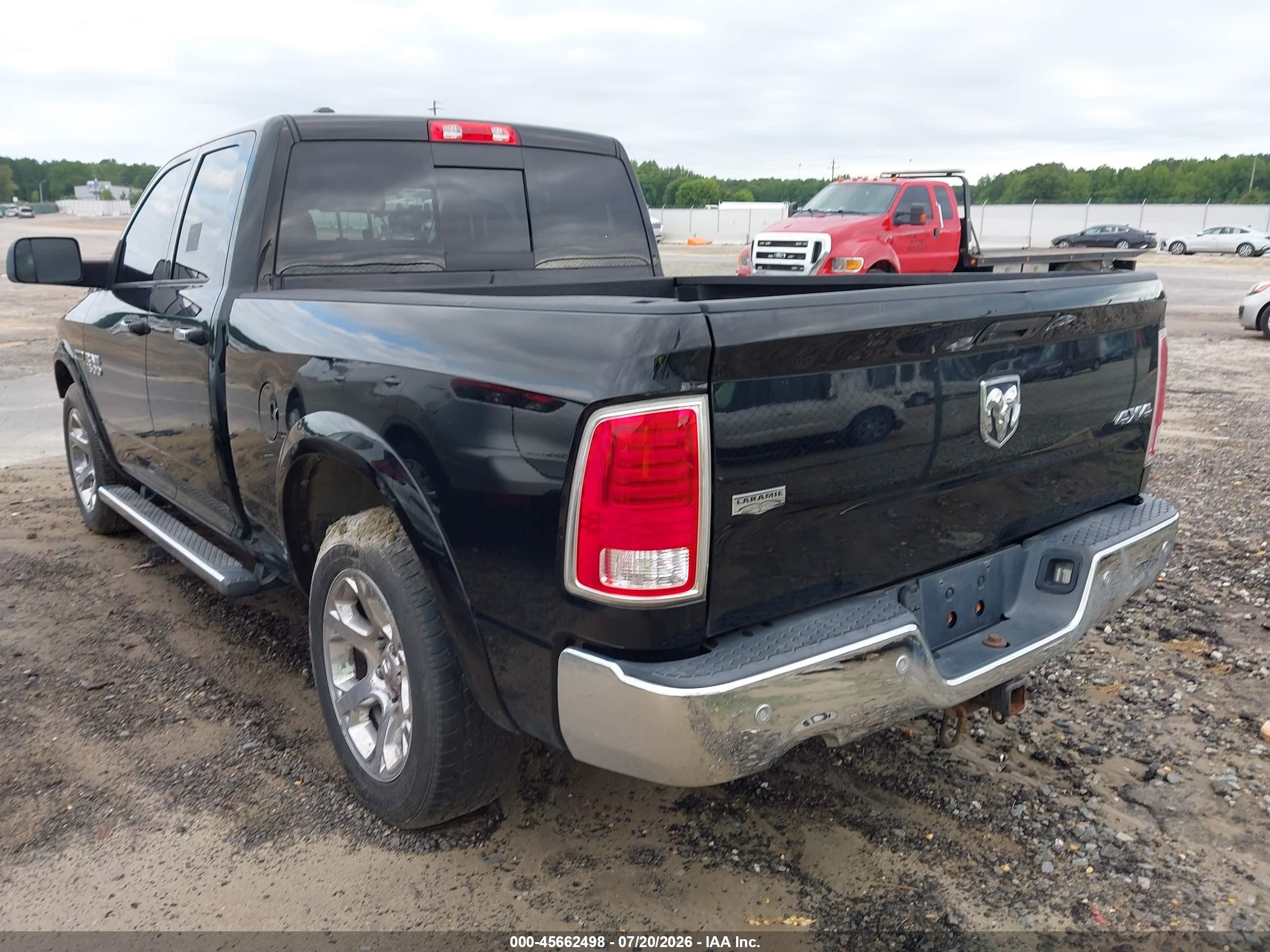 2015 Ram 1500 Laramie Black vin: 1C6RR7JM2FS574112
