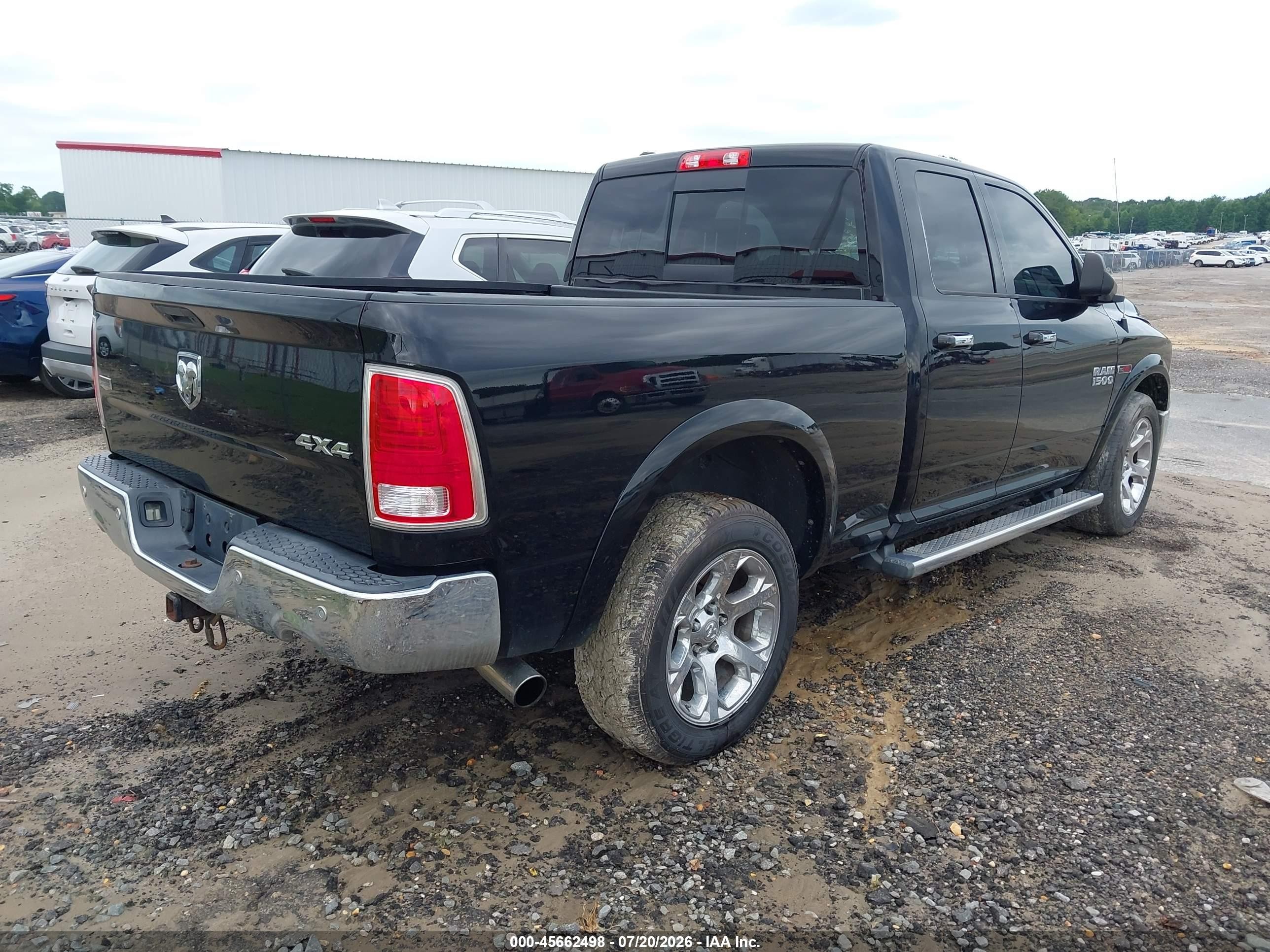 2015 Ram 1500 Laramie Black vin: 1C6RR7JM2FS574112