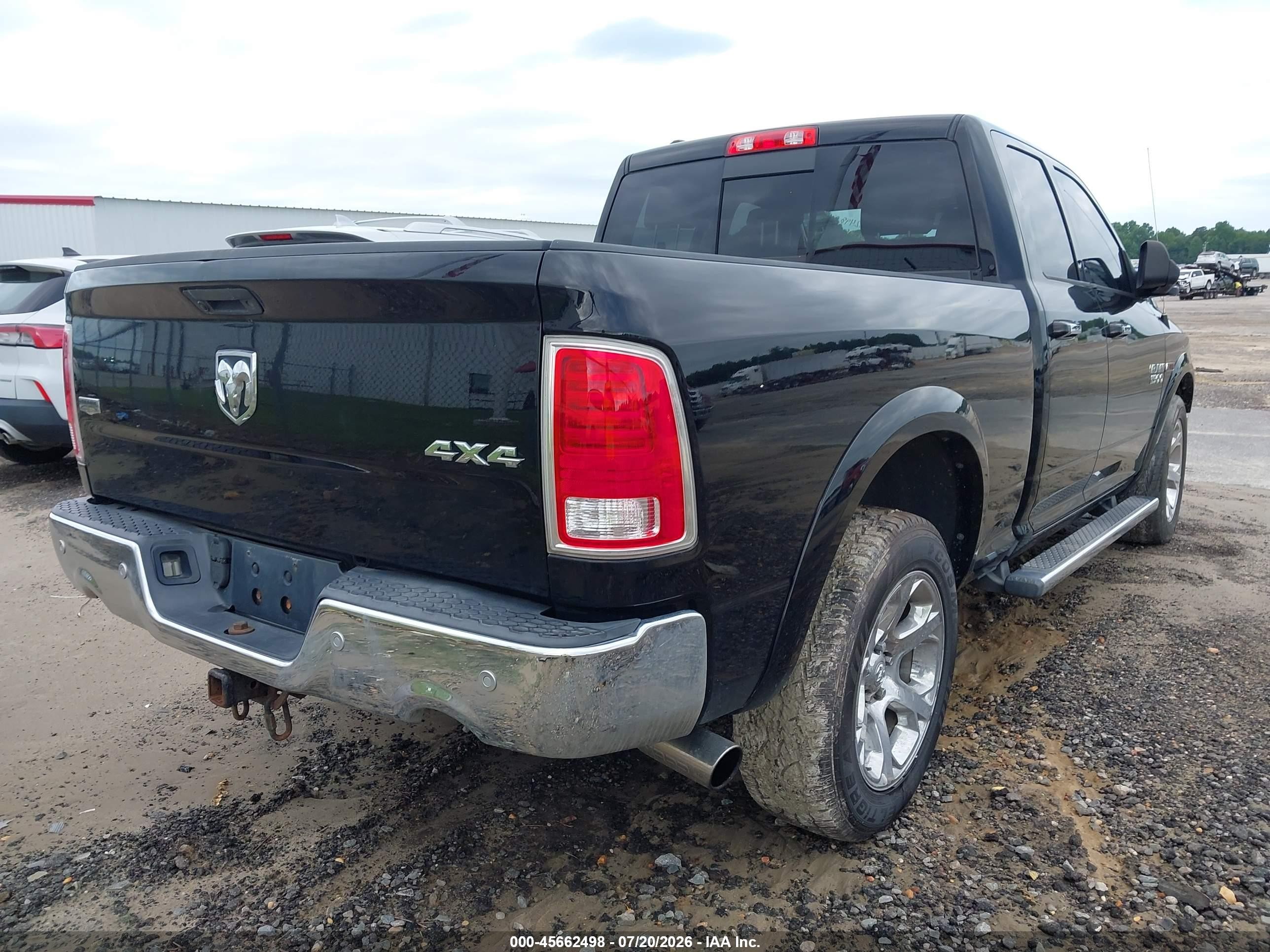 2015 Ram 1500 Laramie Black vin: 1C6RR7JM2FS574112