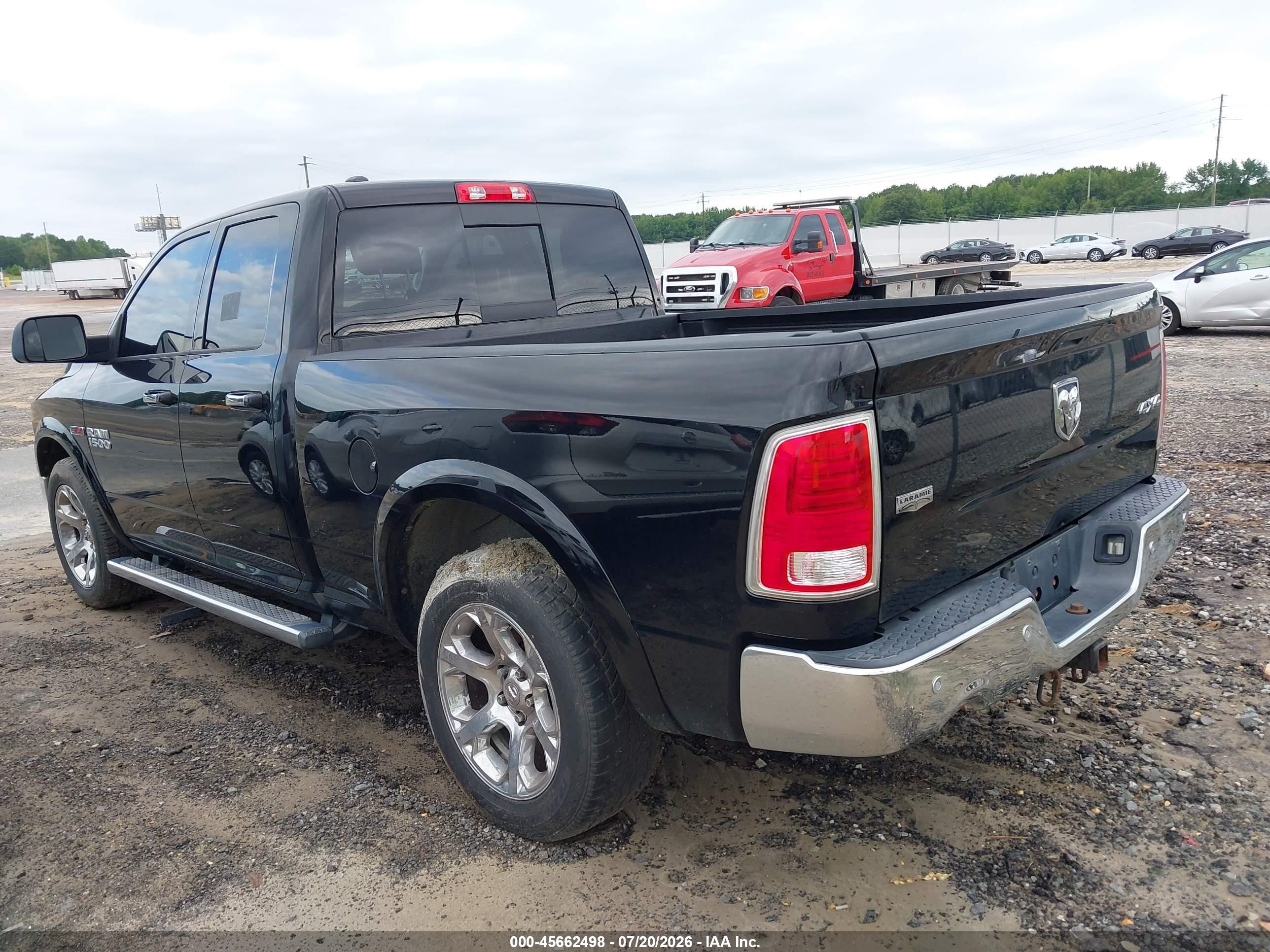 2015 Ram 1500 Laramie Black vin: 1C6RR7JM2FS574112