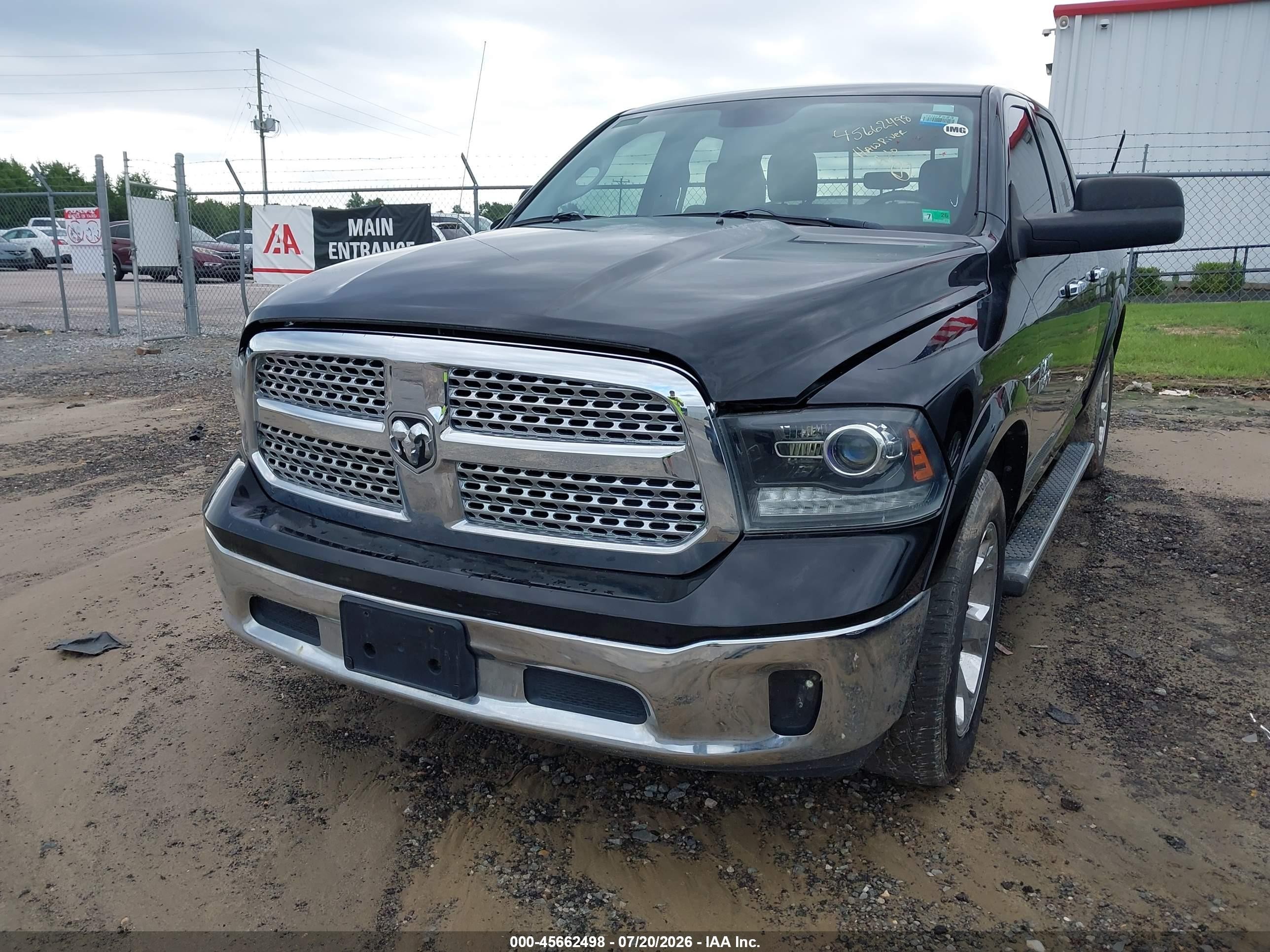 2015 Ram 1500 Laramie Black vin: 1C6RR7JM2FS574112