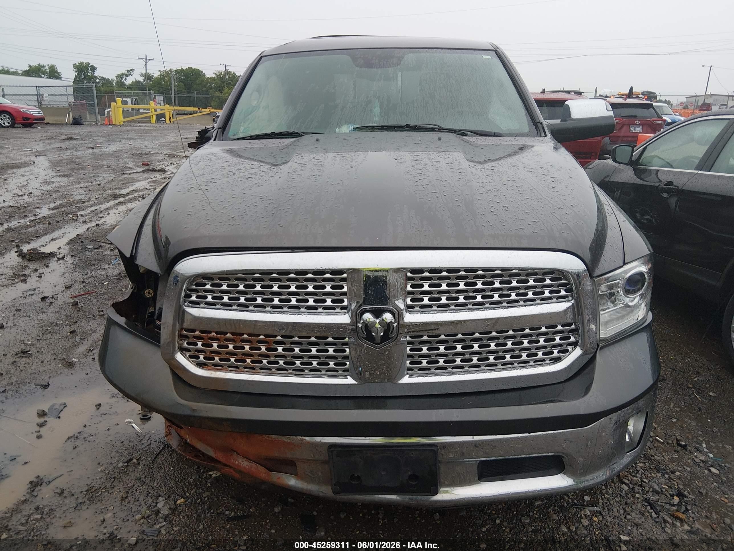 2014 Ram 1500 Laramie Черный vin: 1C6RR7JT0ES161191