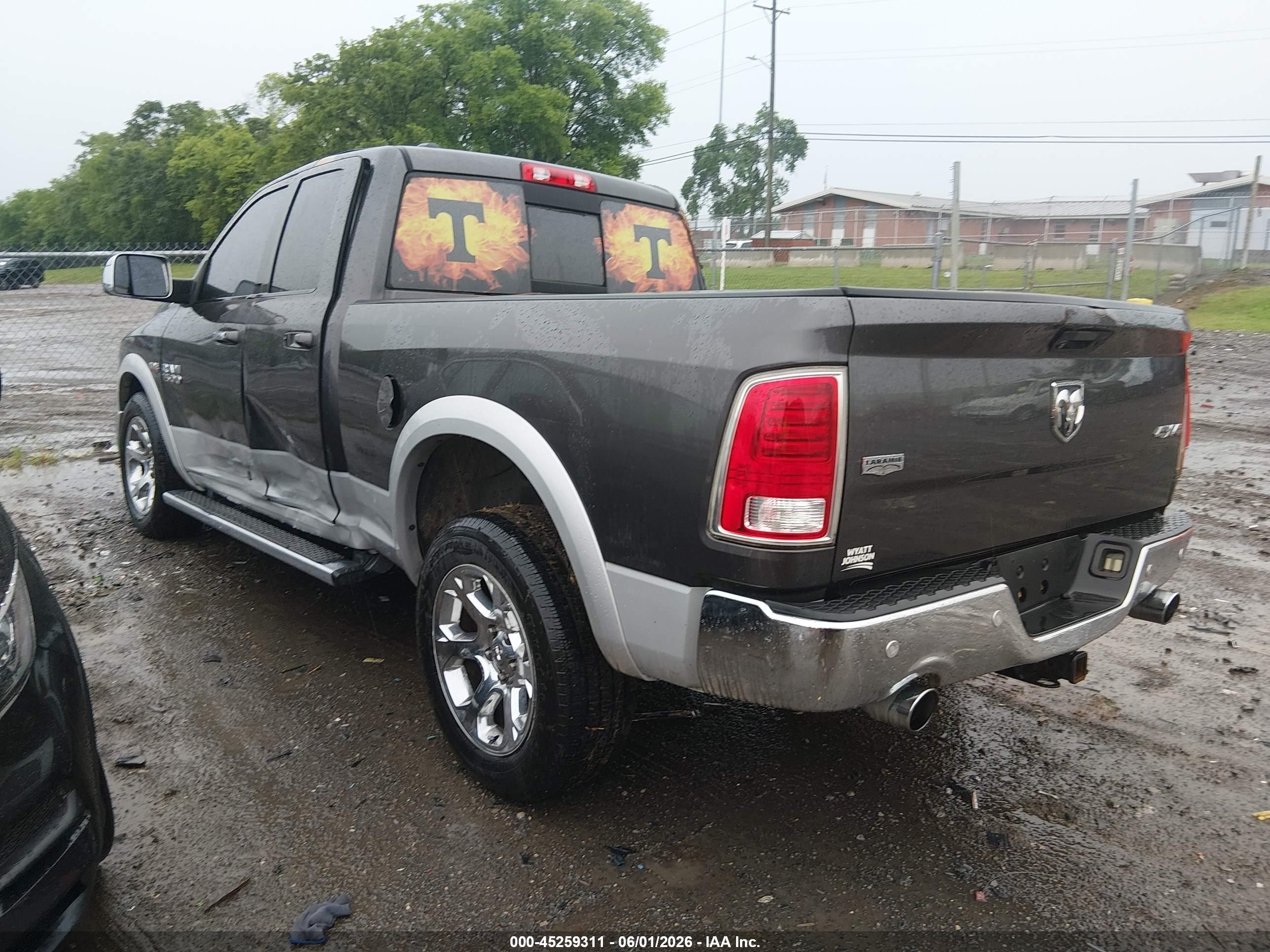 2014 Ram 1500 Laramie Черный vin: 1C6RR7JT0ES161191
