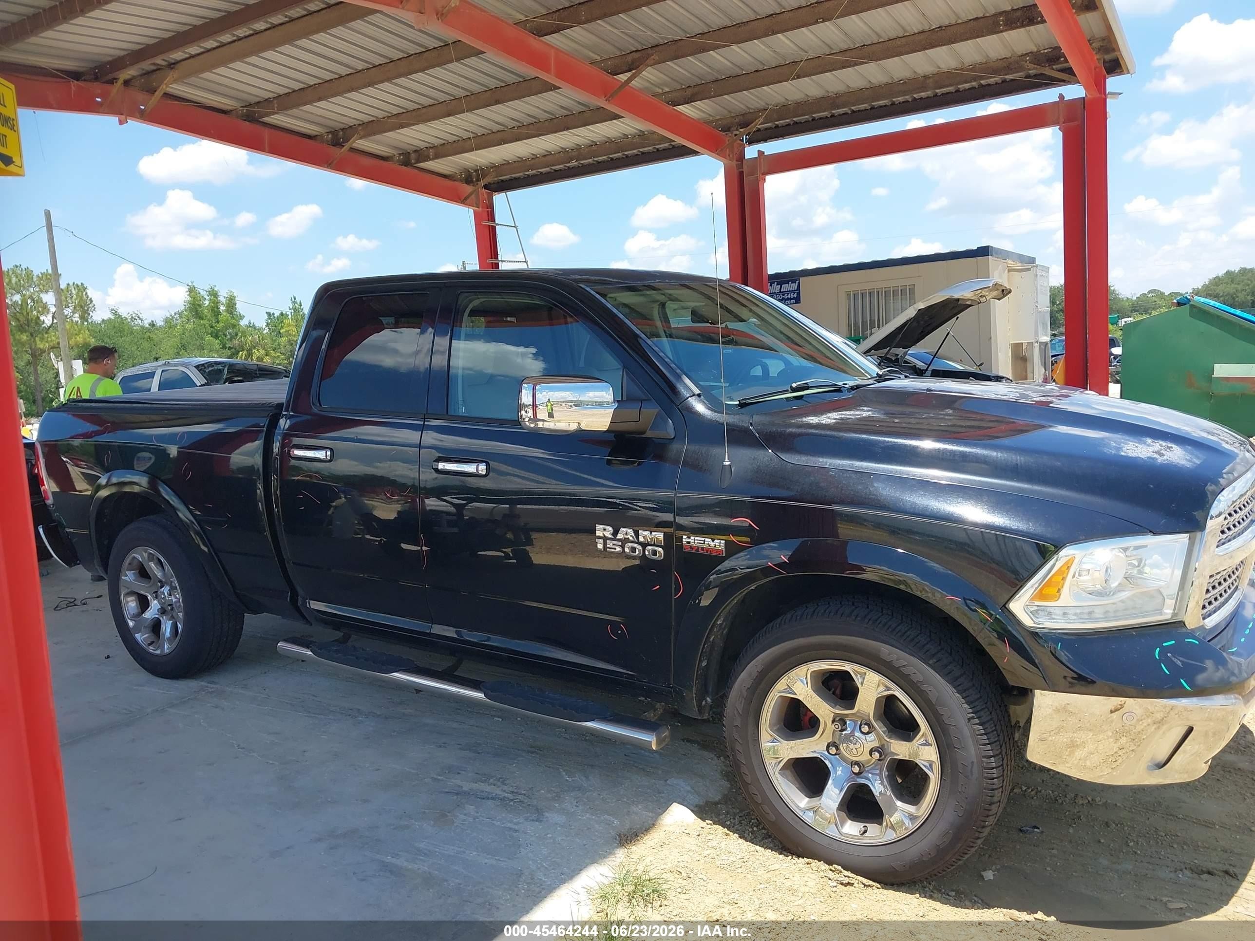 2014 Ram 1500 Laramie Black vin: 1C6RR7JT0ES291469