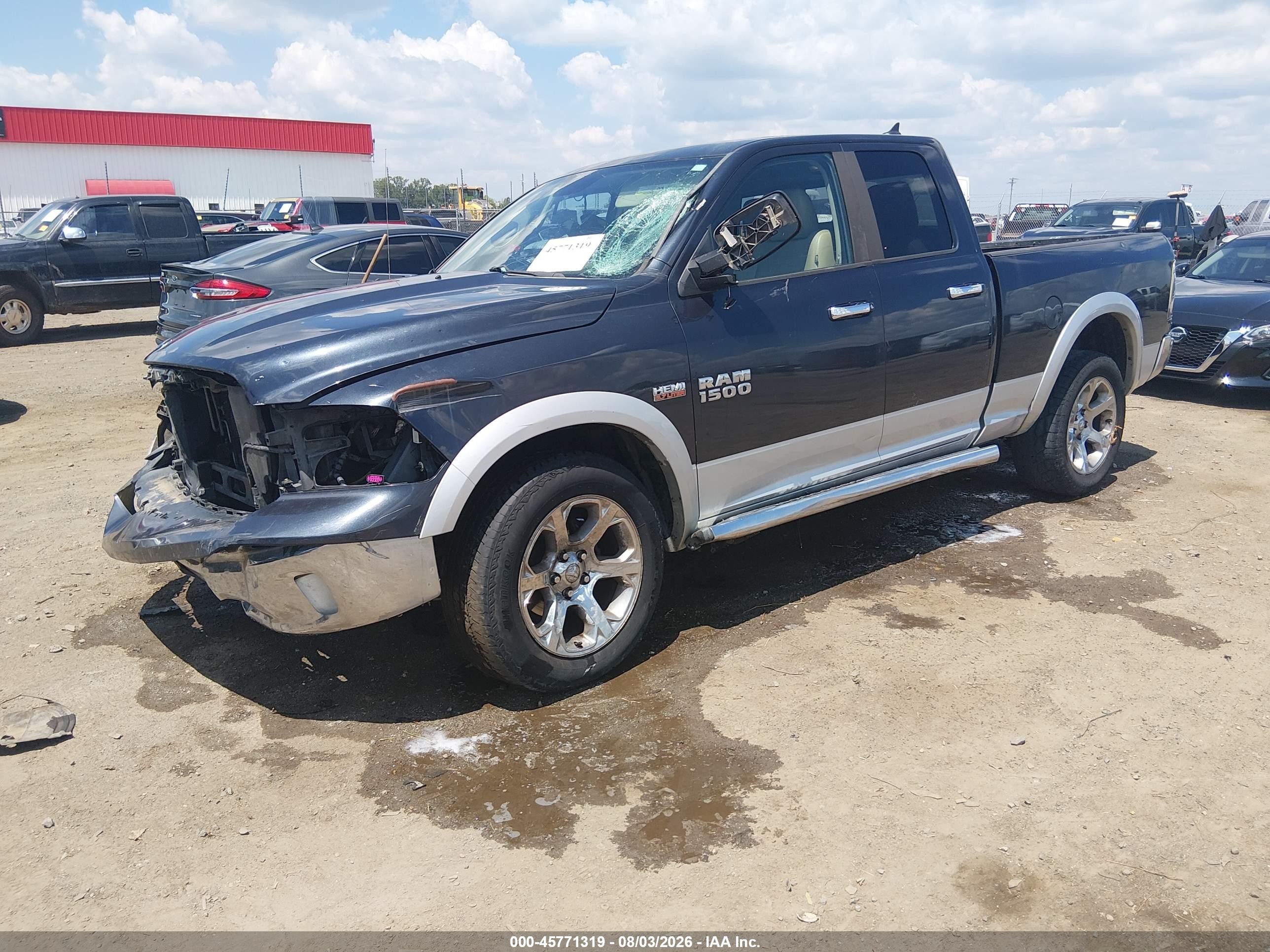 2013 Ram 1500 Laramie Black vin: 1C6RR7JT5DS669574