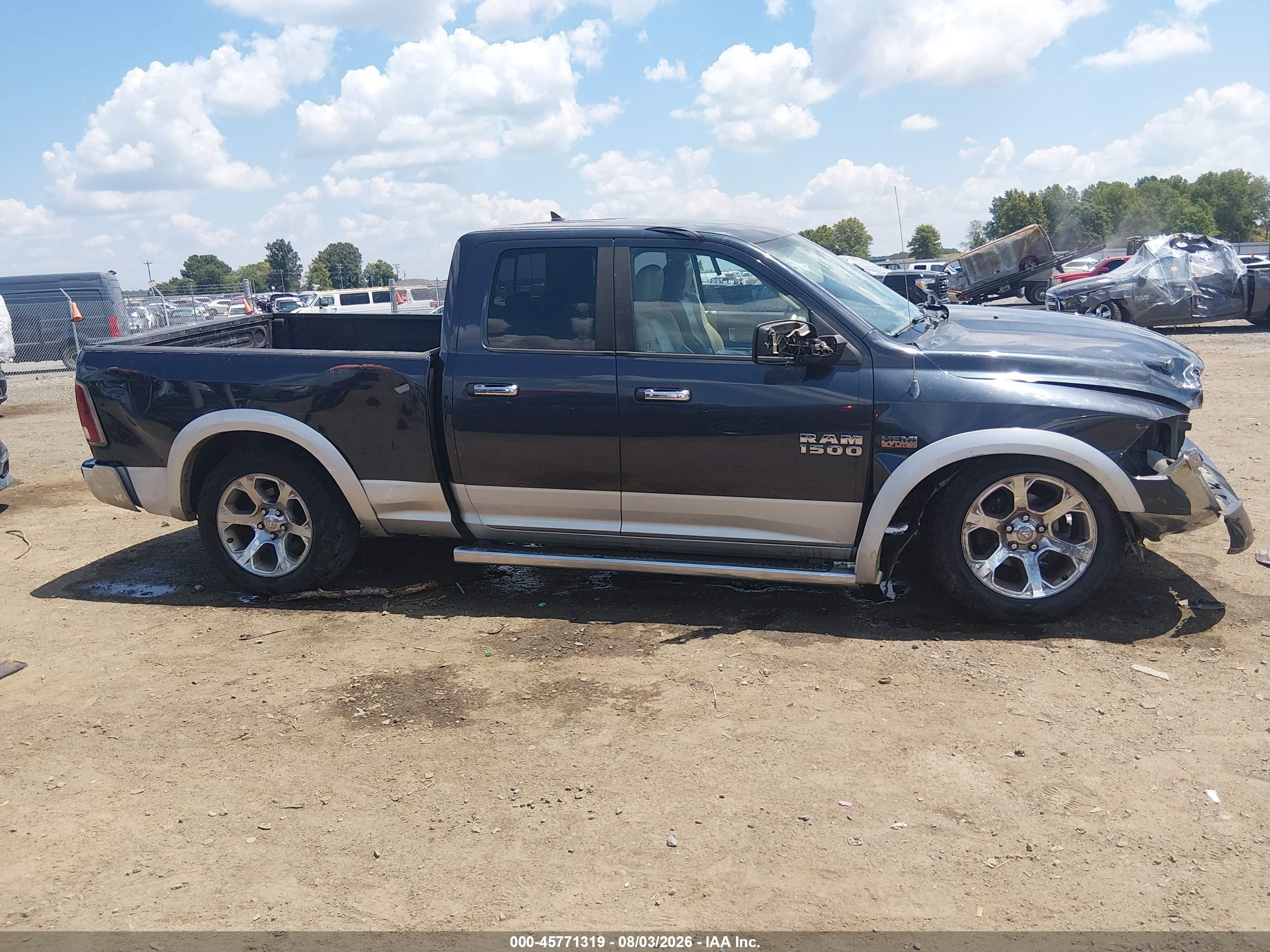 2013 Ram 1500 Laramie Black vin: 1C6RR7JT5DS669574