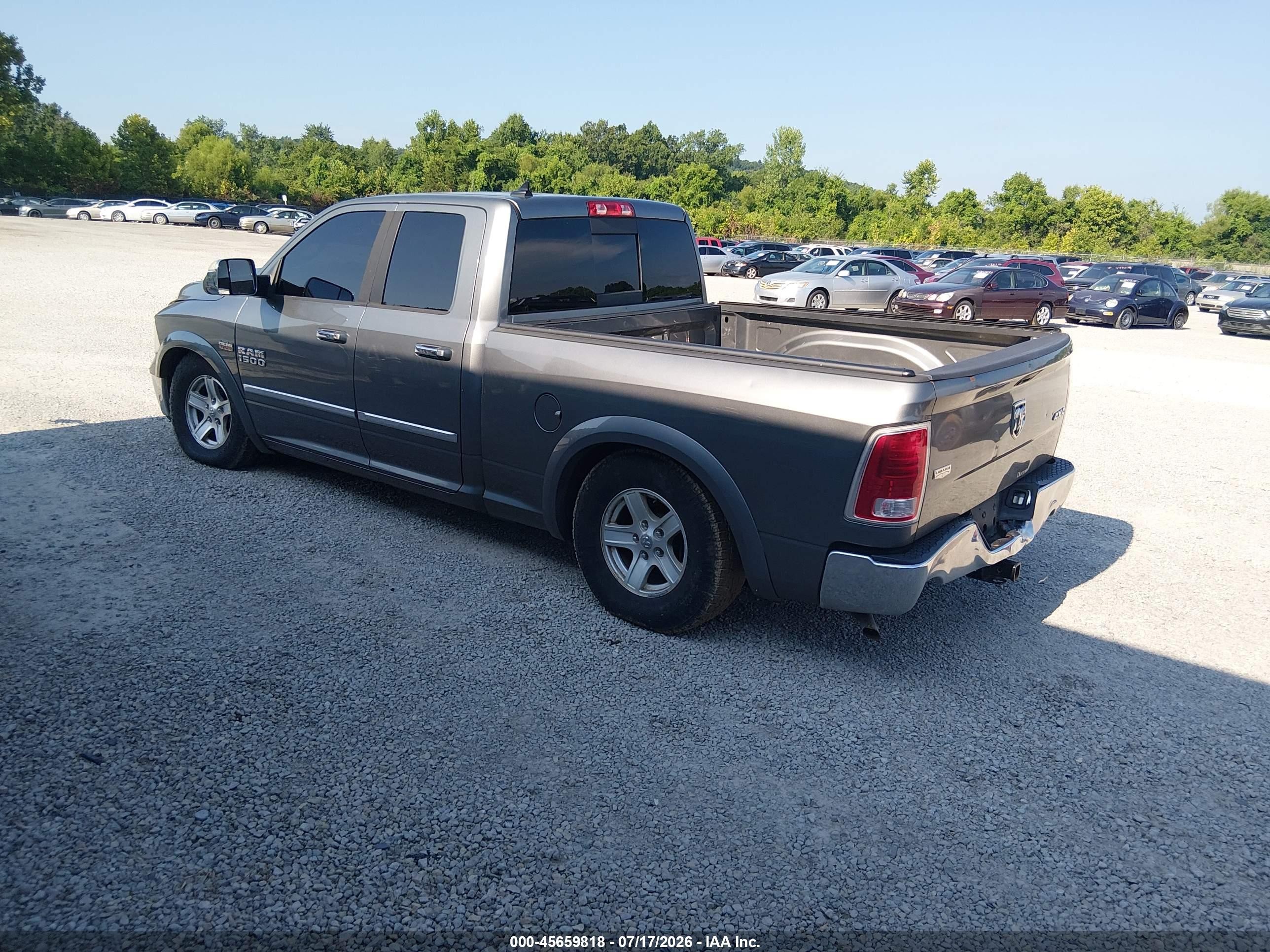 2013 Ram 1500 Laramie Gray vin: 1C6RR7JT6DS554921