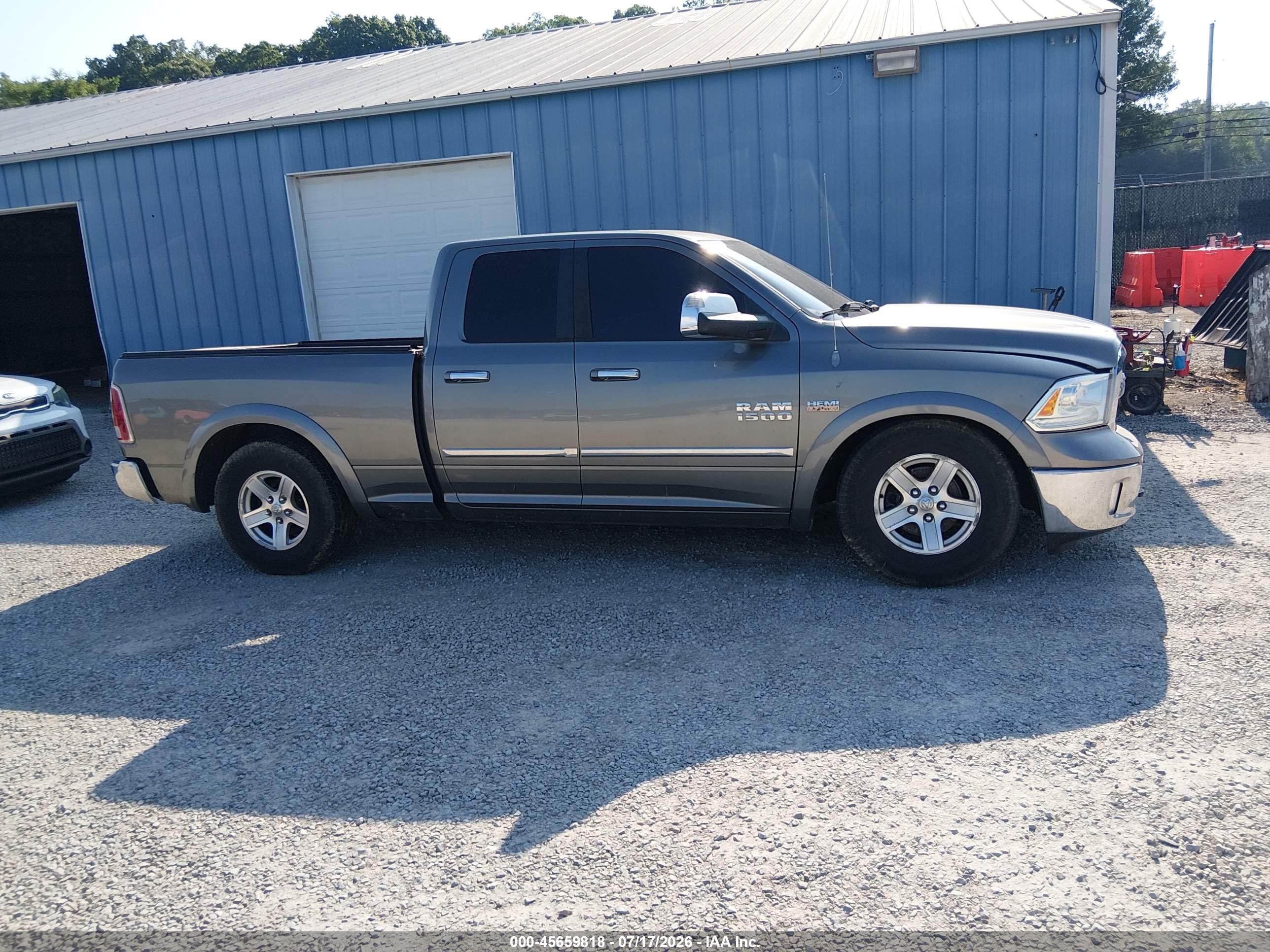 2013 Ram 1500 Laramie Gray vin: 1C6RR7JT6DS554921