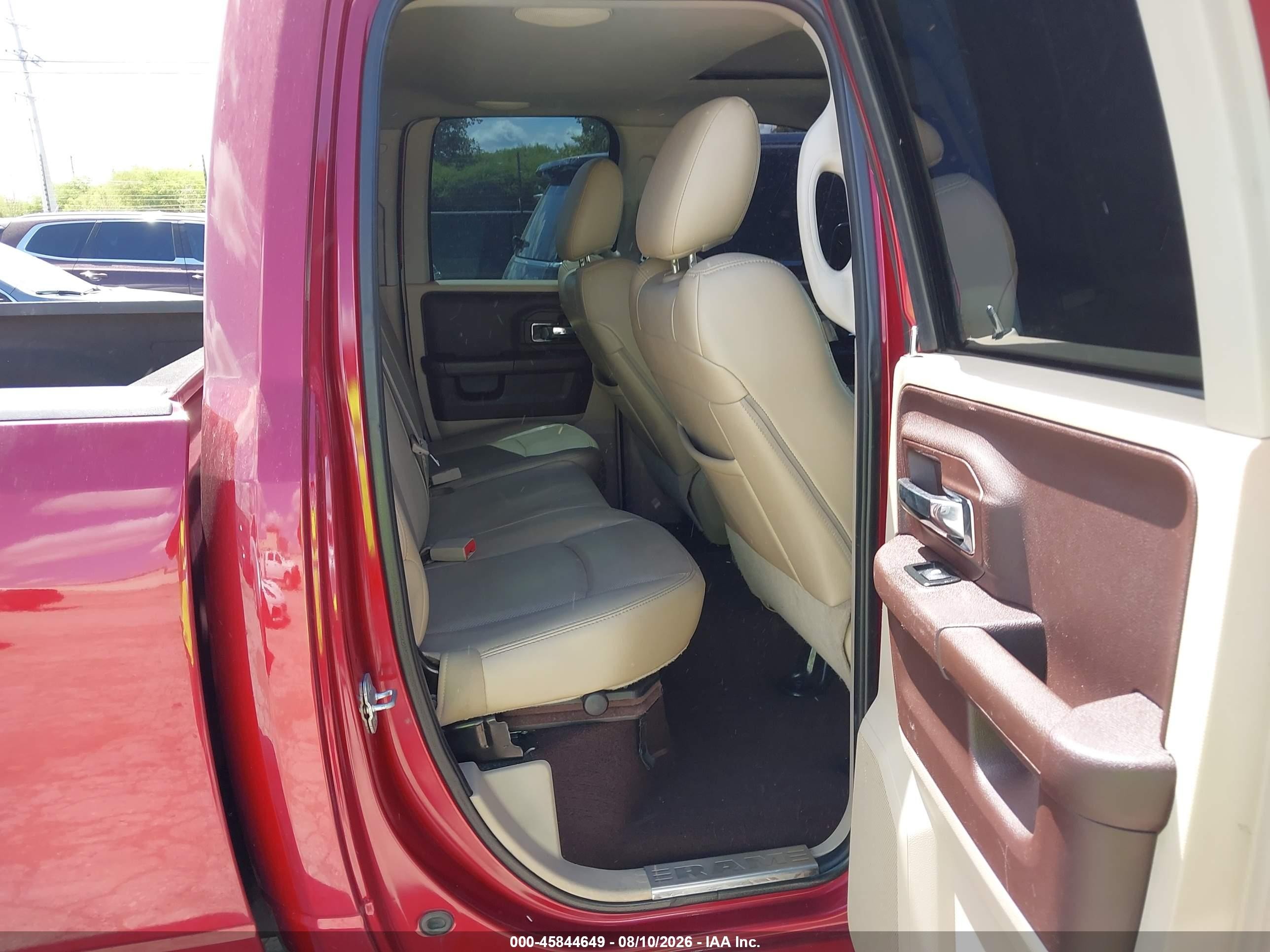 2013 Ram 1500 Laramie Burgundy vin: 1C6RR7JT6DS595811