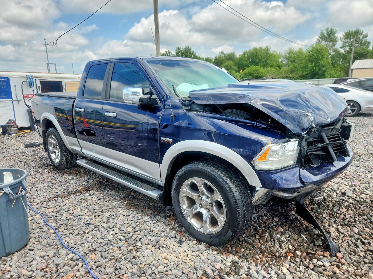 2015 Ram 1500 Laramie Blue vin: 1C6RR7JT7FS598624