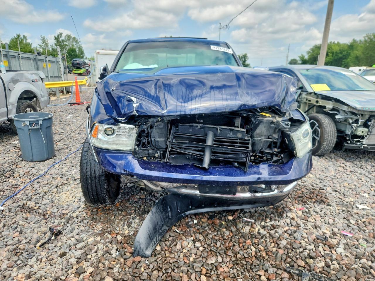 2015 Ram 1500 Laramie Blue vin: 1C6RR7JT7FS598624