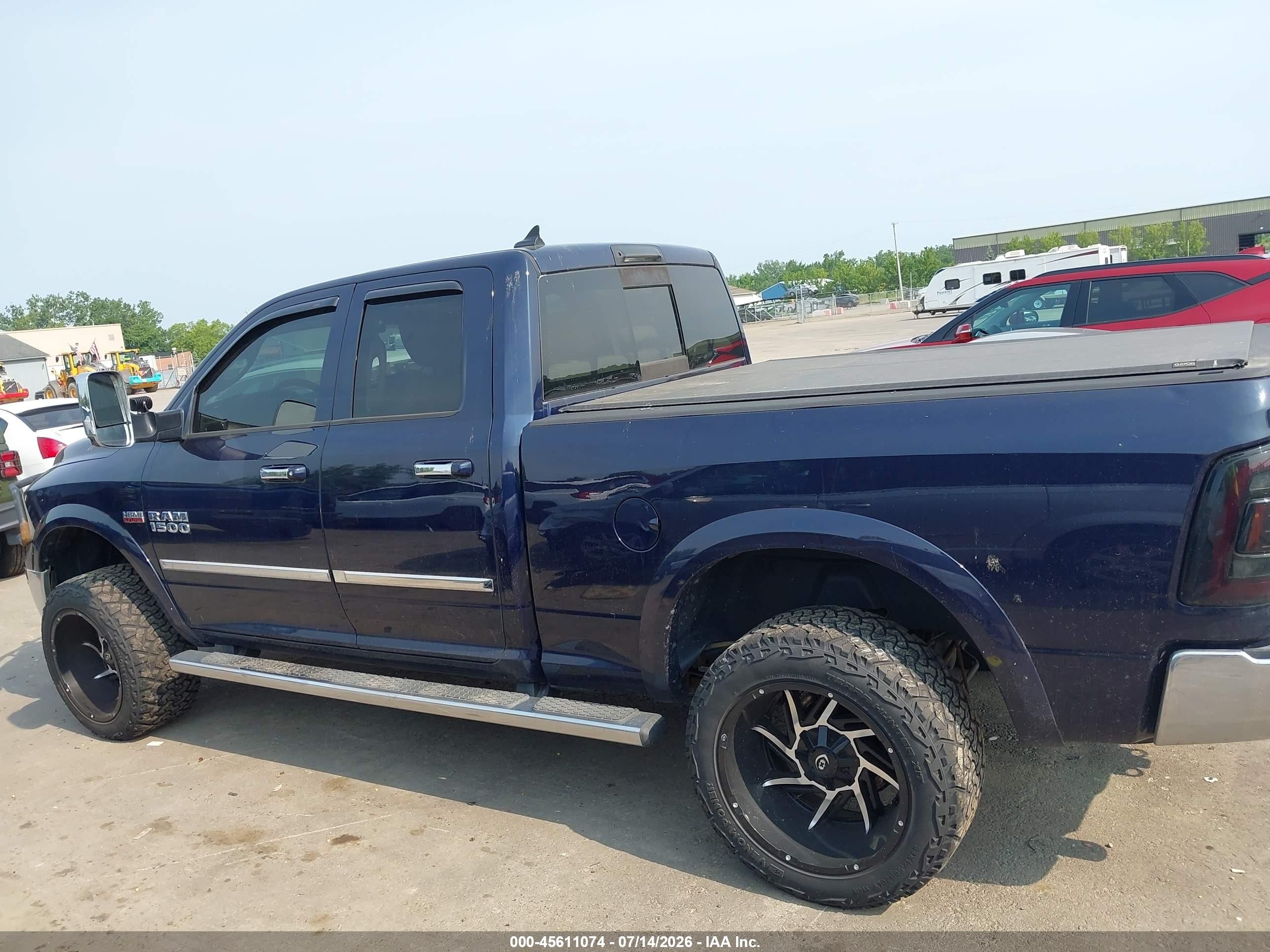 2014 Ram 1500 Laramie Dark Blue vin: 1C6RR7JT8ES234940
