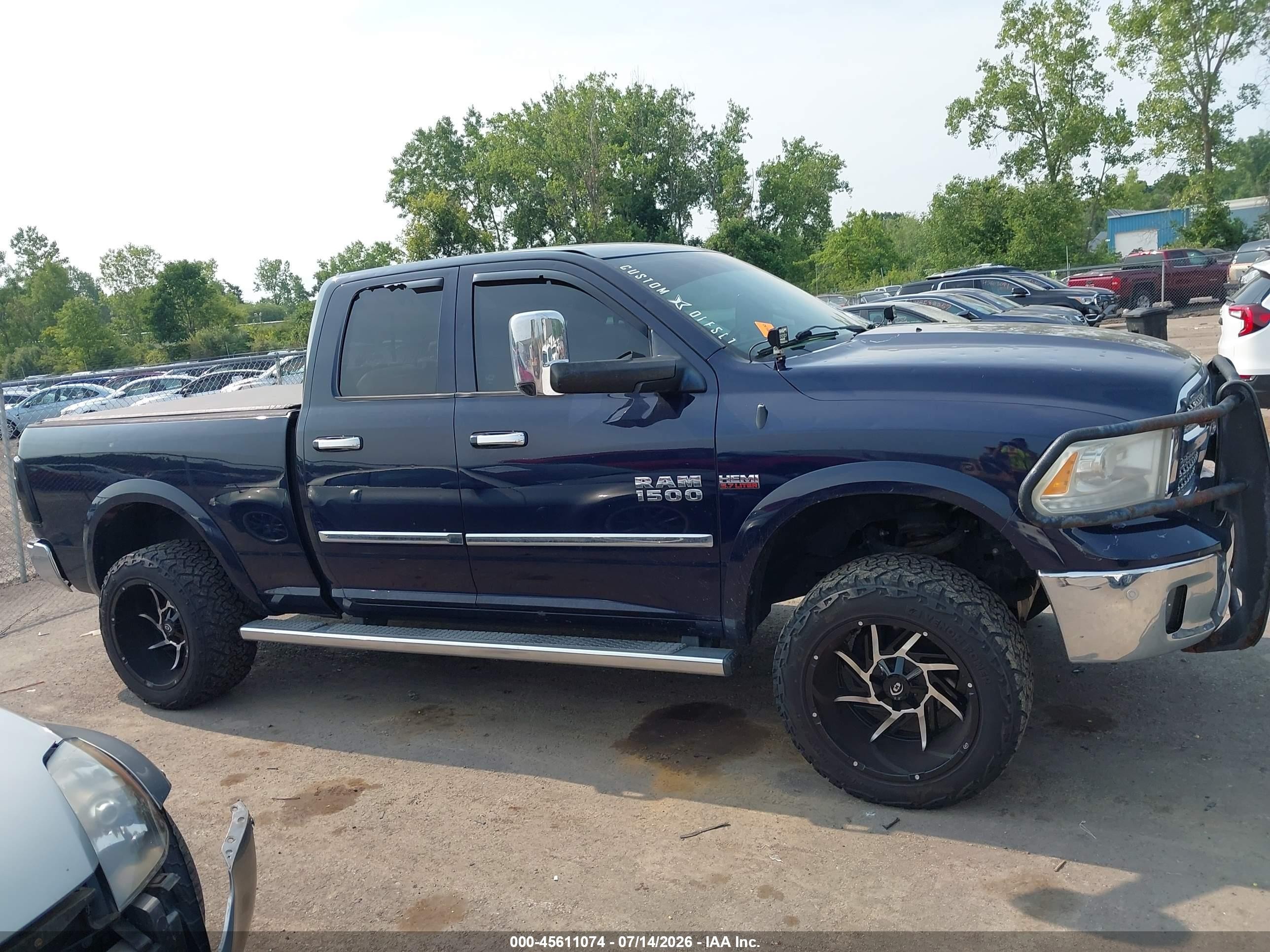 2014 Ram 1500 Laramie Dark Blue vin: 1C6RR7JT8ES234940