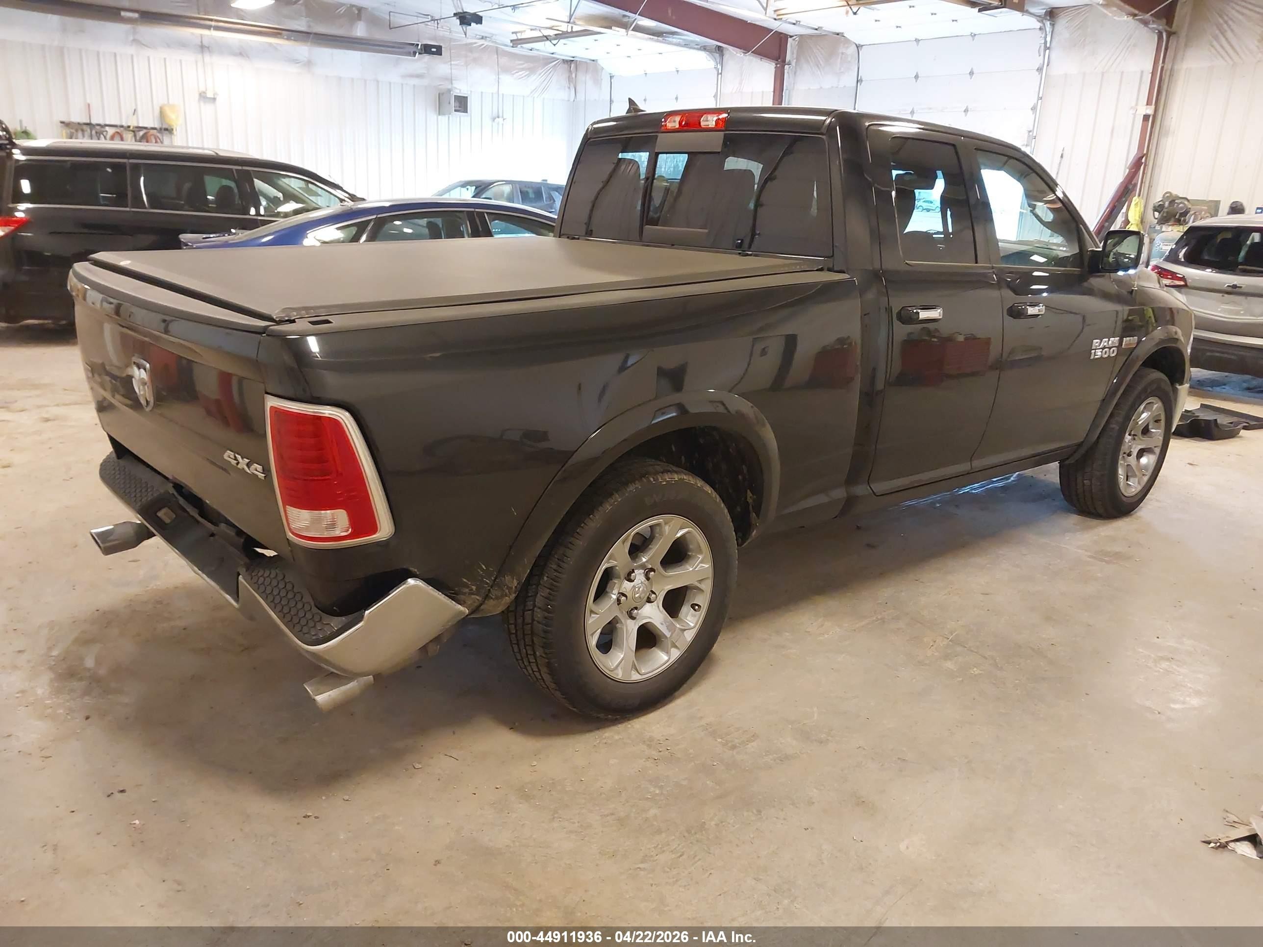 2015 Ram 1500 Laramie Black vin: 1C6RR7JT8FS711688
