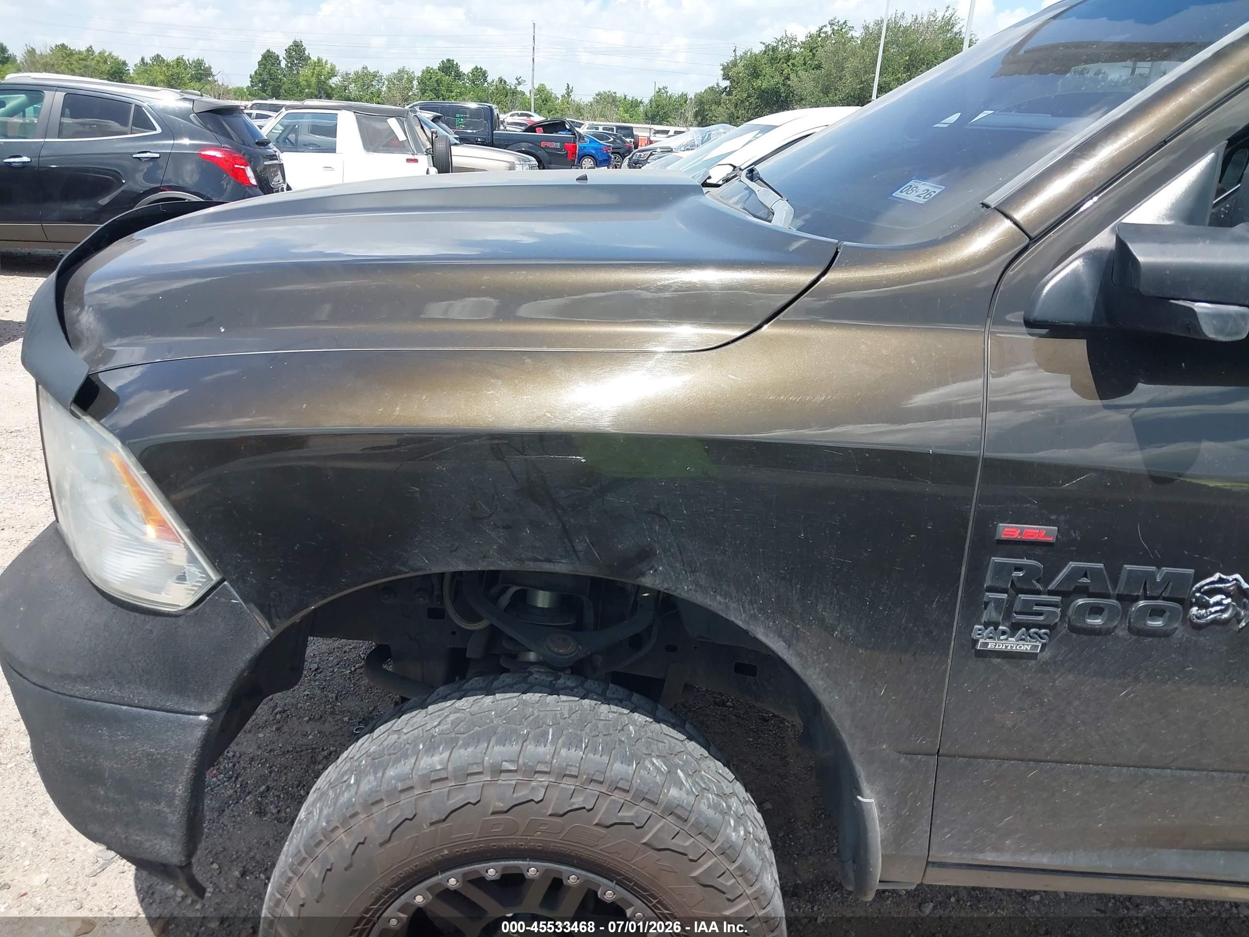 2014 Ram 1500 Tradesman Brown vin: 1C6RR7KG0ES166750