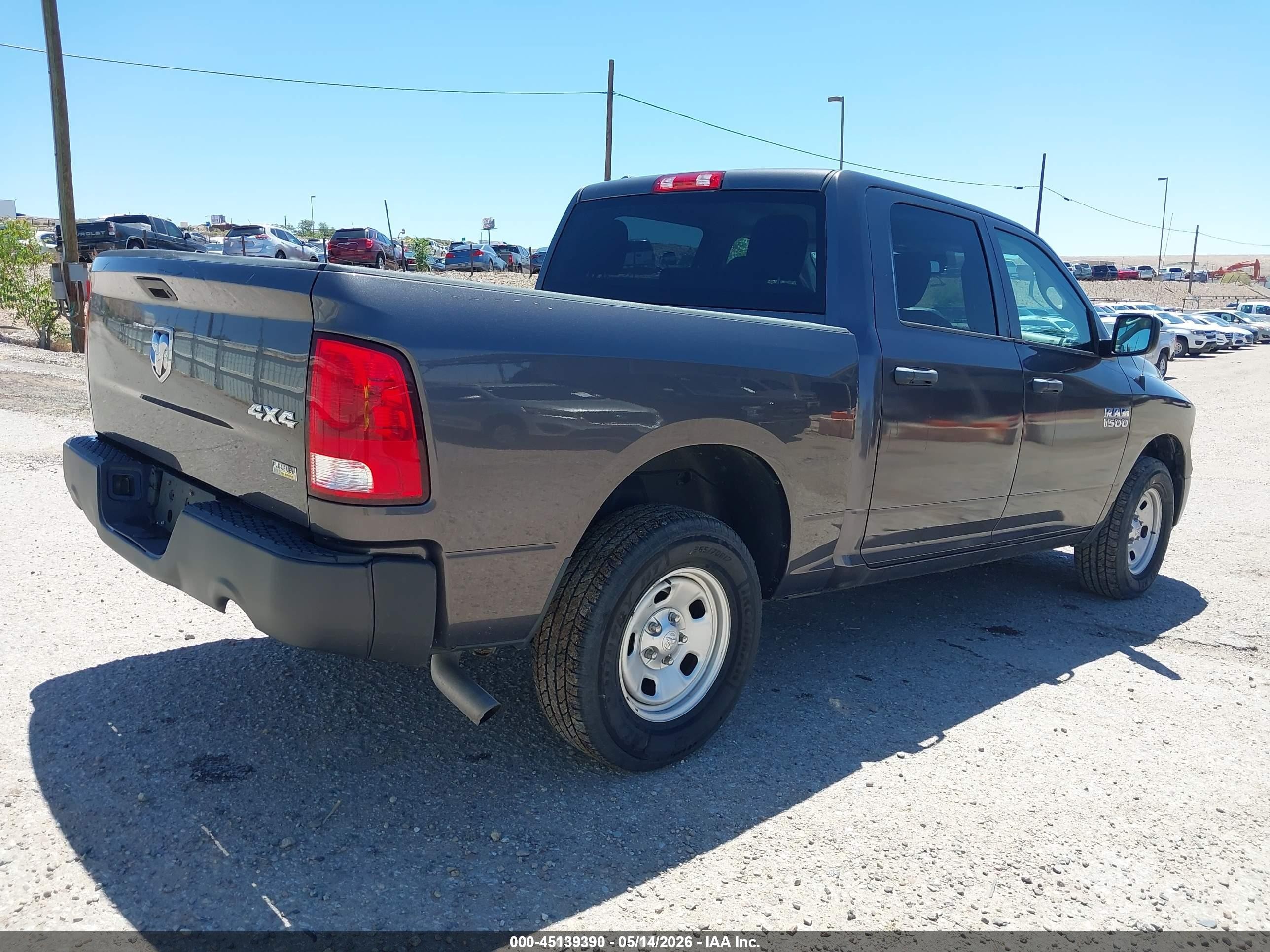 2016 Ram 1500 Tradesman Gray vin: 1C6RR7KG0GS348905