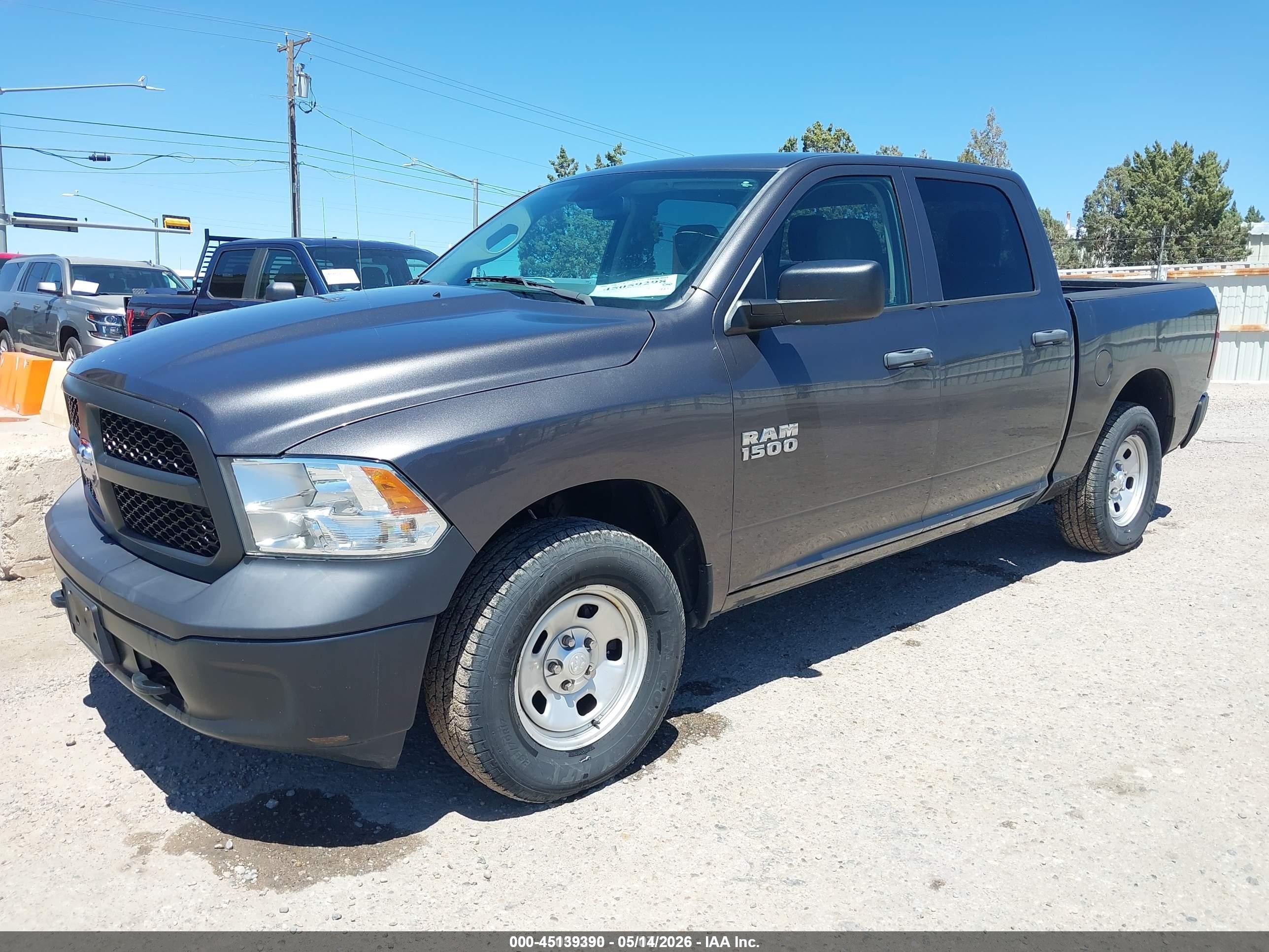 2016 Ram 1500 Tradesman Gray vin: 1C6RR7KG0GS348905