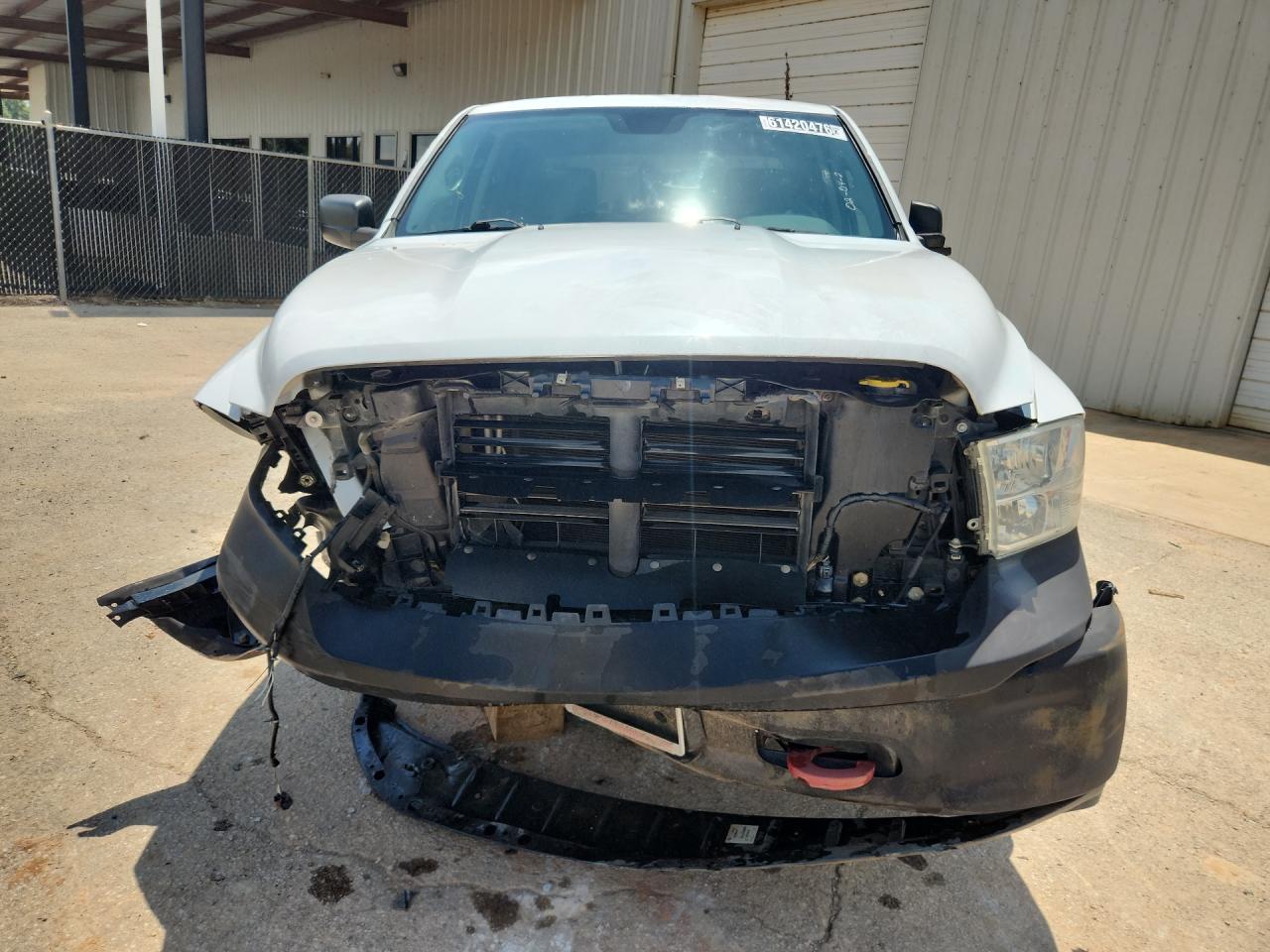 2013 Ram 1500 St White vin: 1C6RR7KG1DS678659 Damage: Front Bumper Reinforcement, Broken, Replacement Required