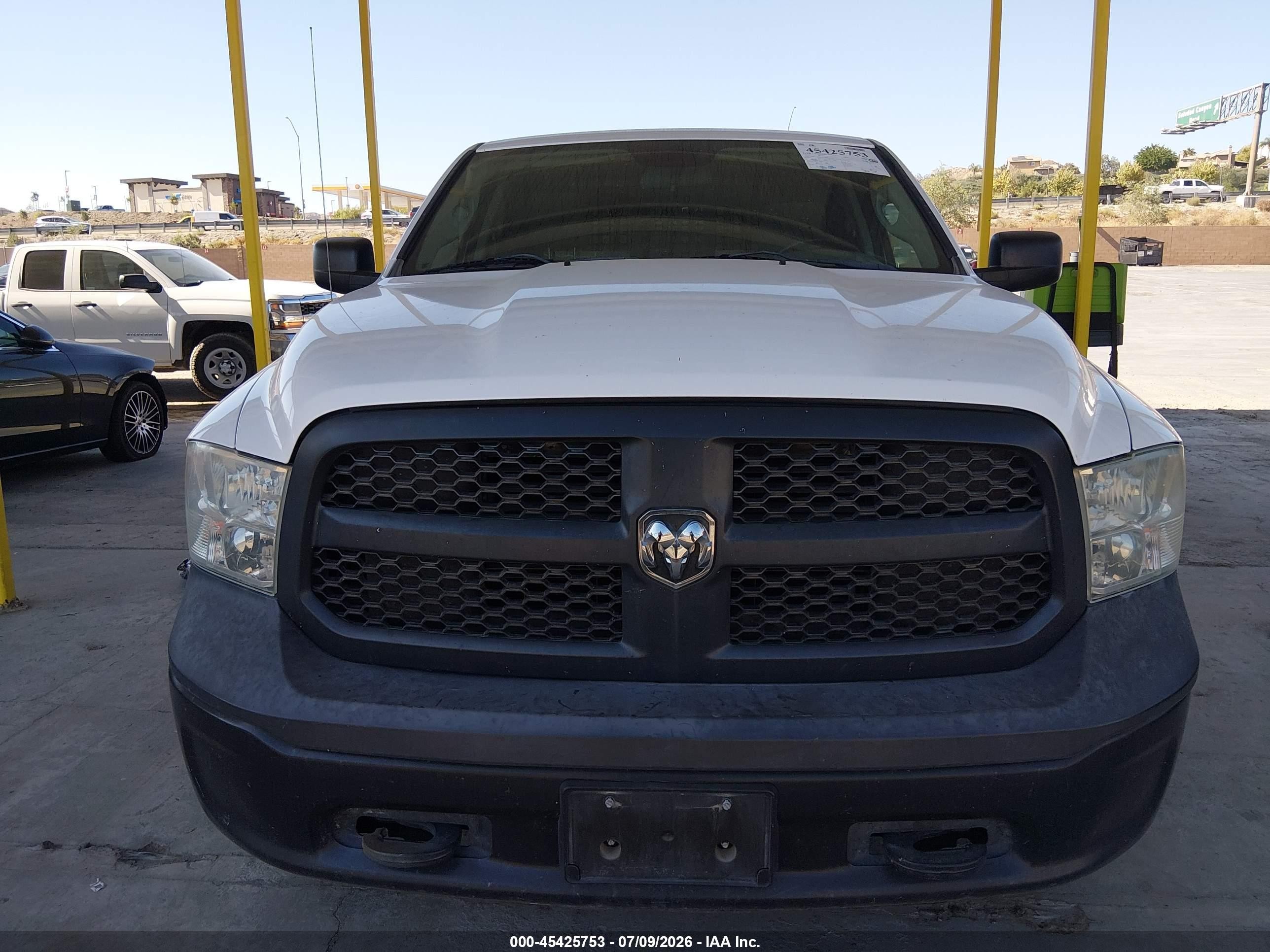 2014 Ram 1500   White vin: 1C6RR7KG1ES363488