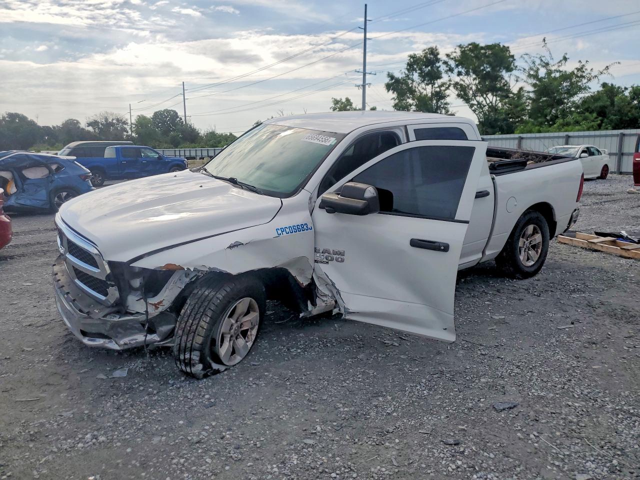 2023 Ram 1500 Classic Tradesman Белый vin: 1C6RR7KG1PS548658
