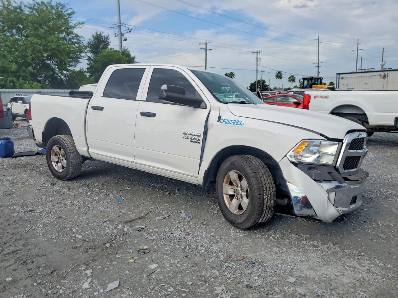2023 Ram 1500 Classic Tradesman Белый vin: 1C6RR7KG1PS548658