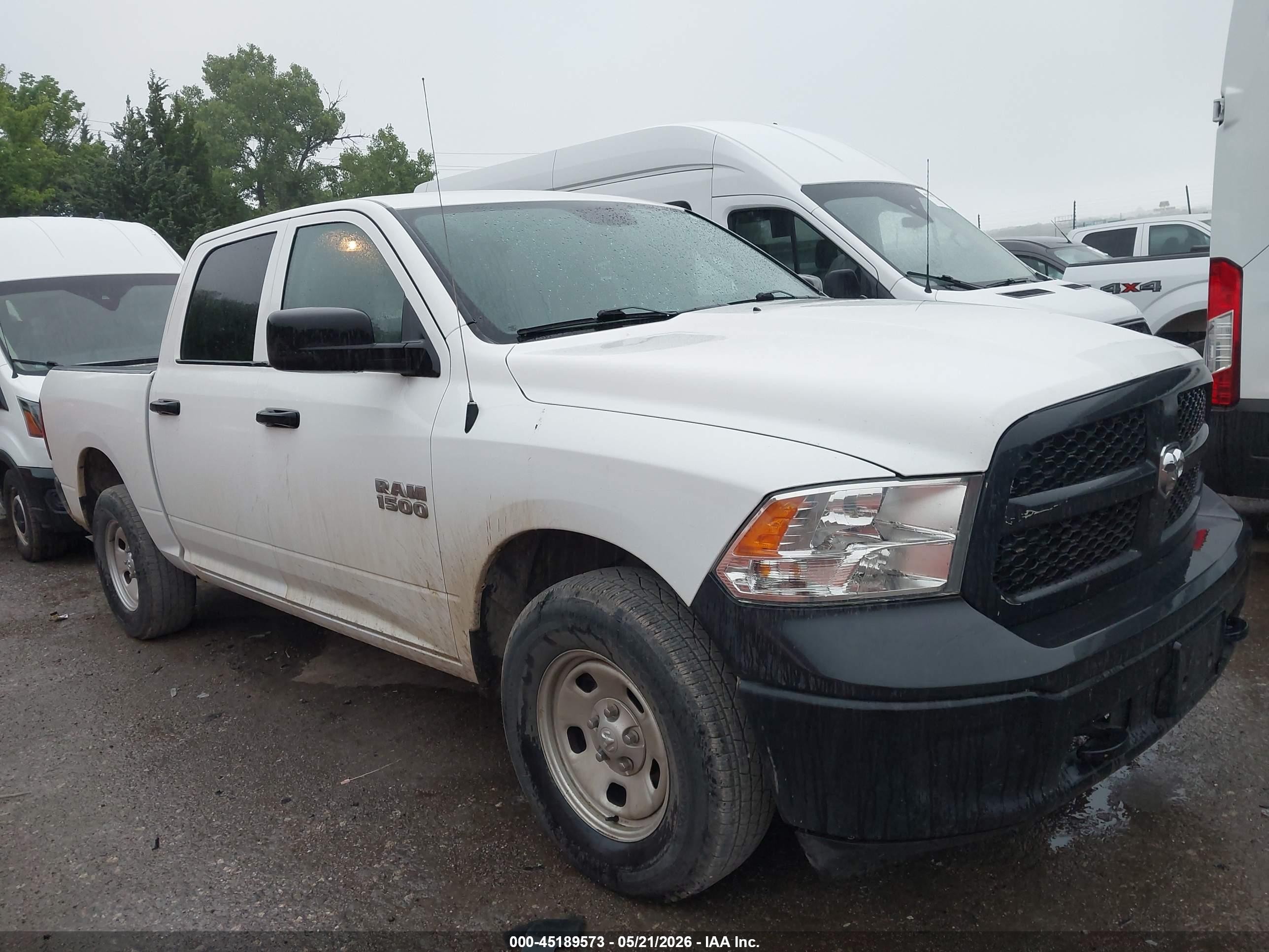 2016 Ram 1500 Tradesman White vin: 1C6RR7KG3GS362569