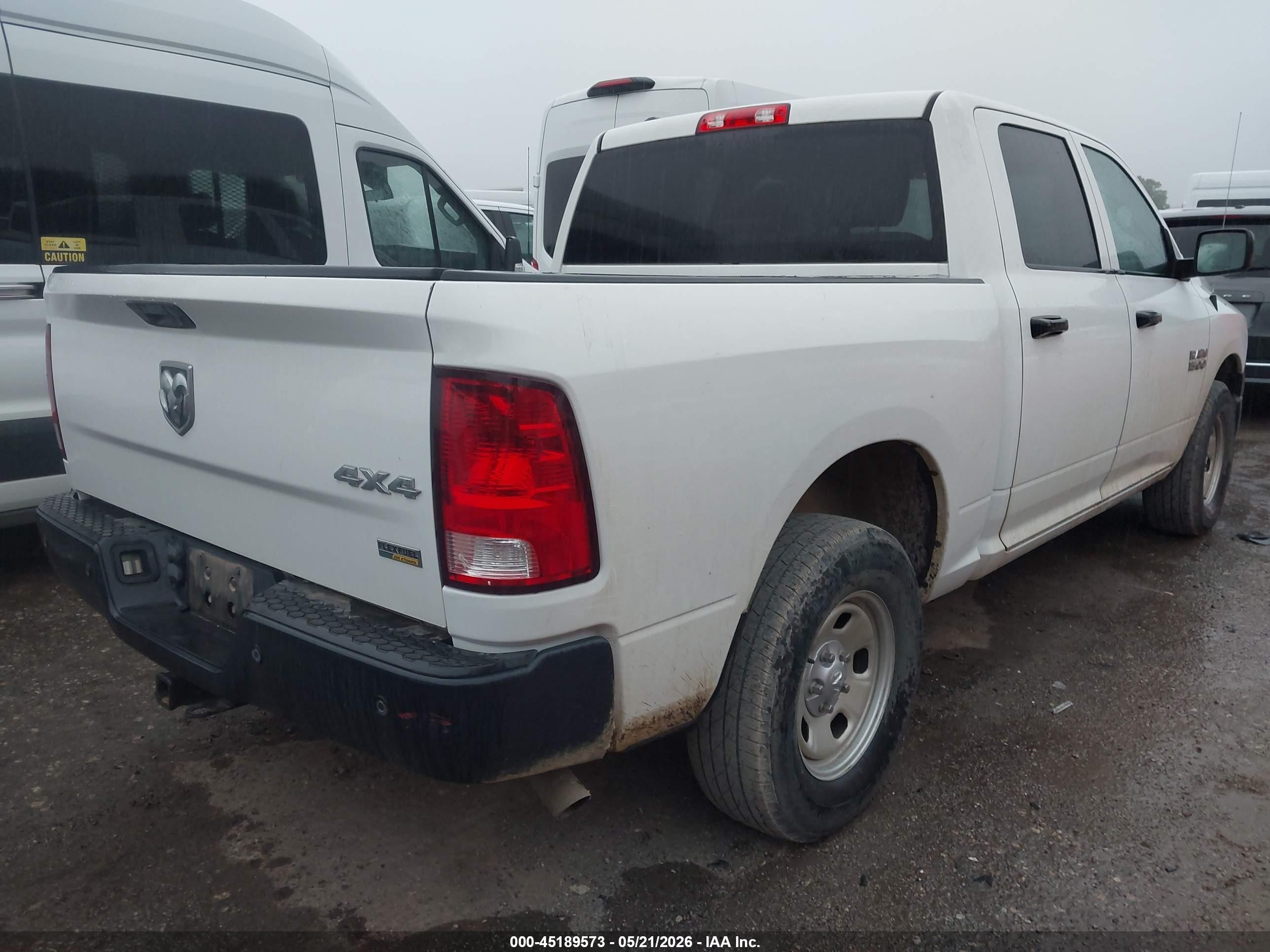 2016 Ram 1500 Tradesman White vin: 1C6RR7KG3GS362569