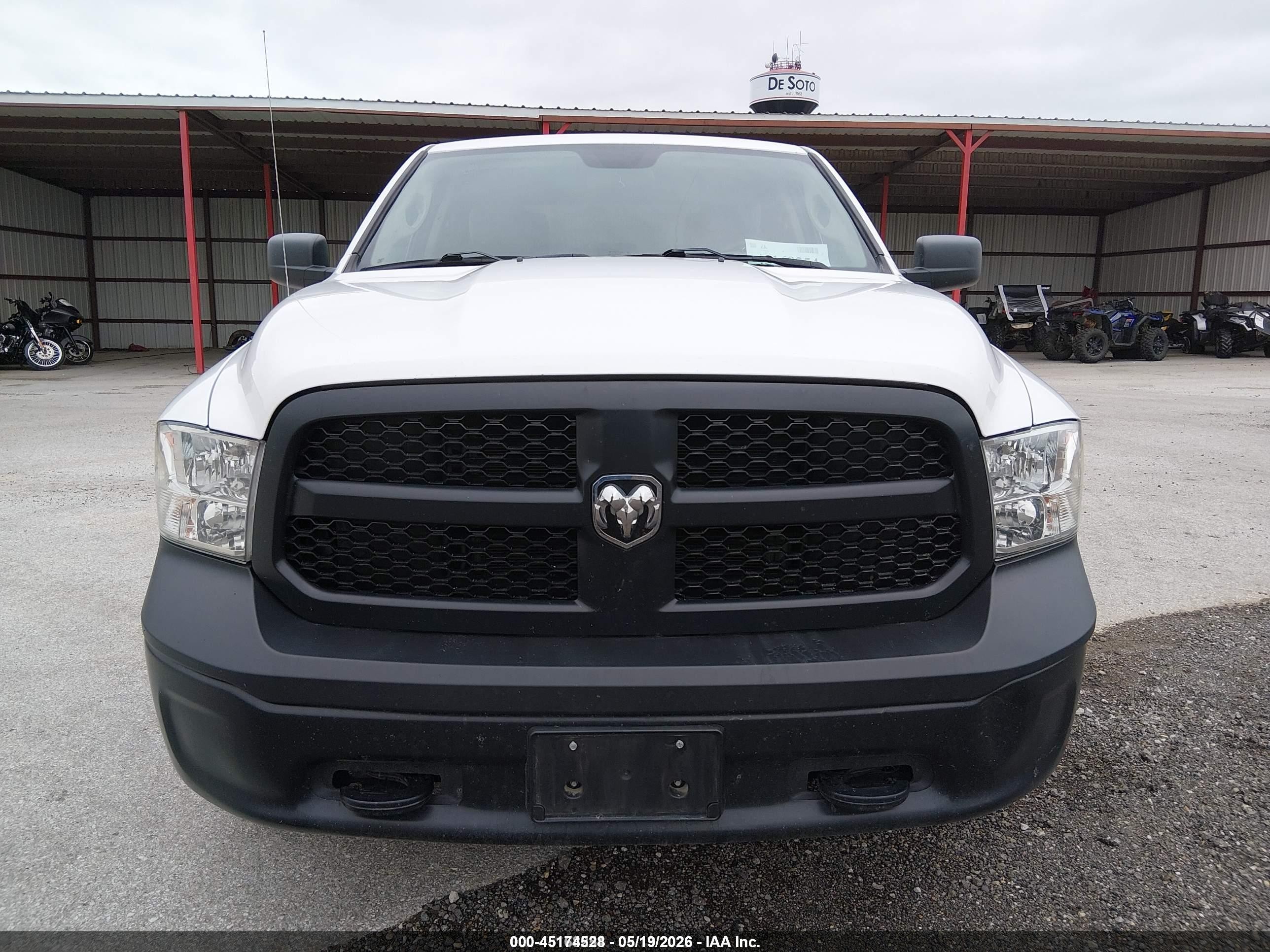 2020 Ram 1500 Classic Tradesman  4x4 5'7 Box White vin: 1C6RR7KG4LS153500