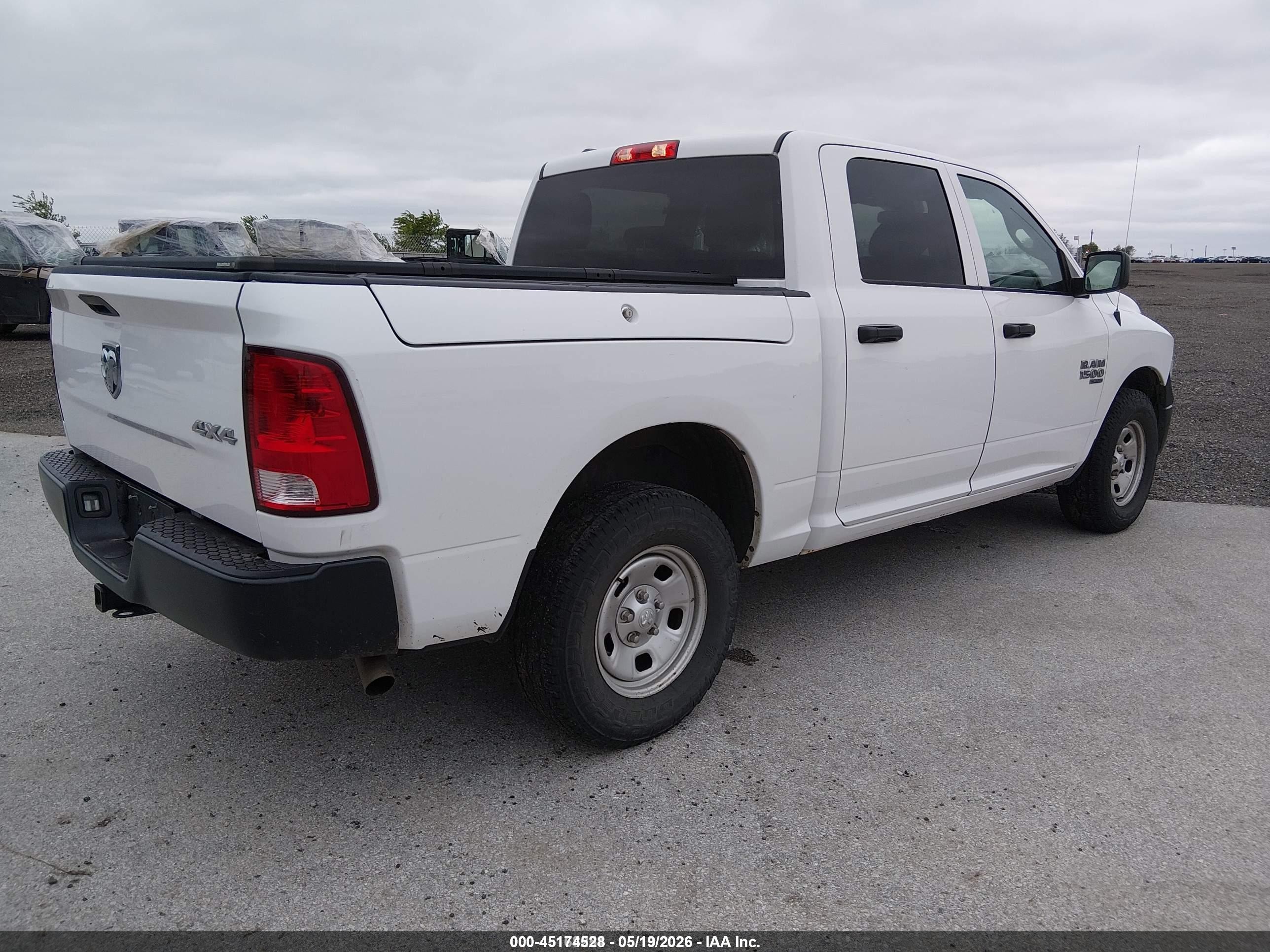 2020 Ram 1500 Classic Tradesman  4x4 5'7 Box White vin: 1C6RR7KG4LS153500