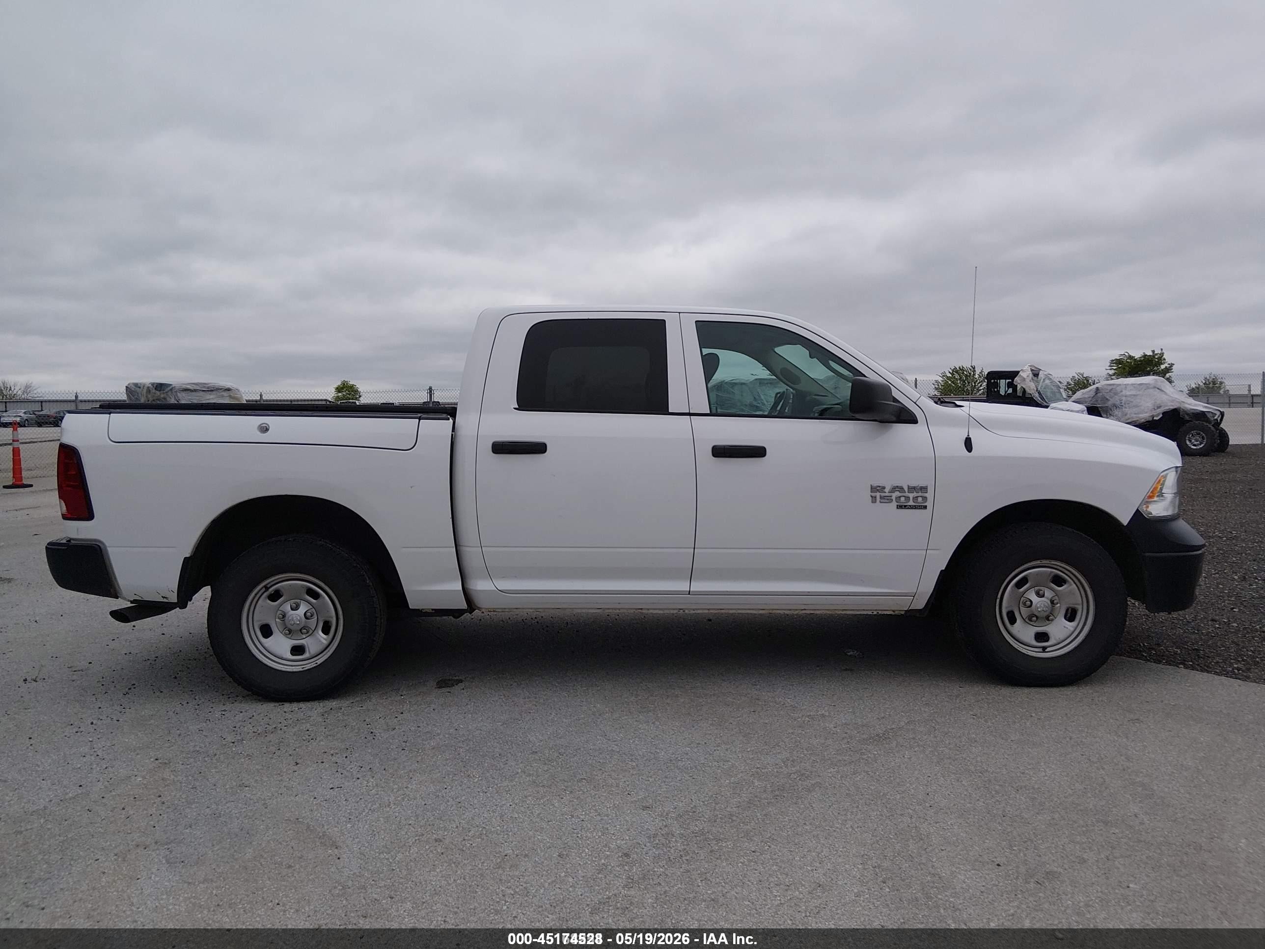 2020 Ram 1500 Classic Tradesman  4x4 5'7 Box White vin: 1C6RR7KG4LS153500