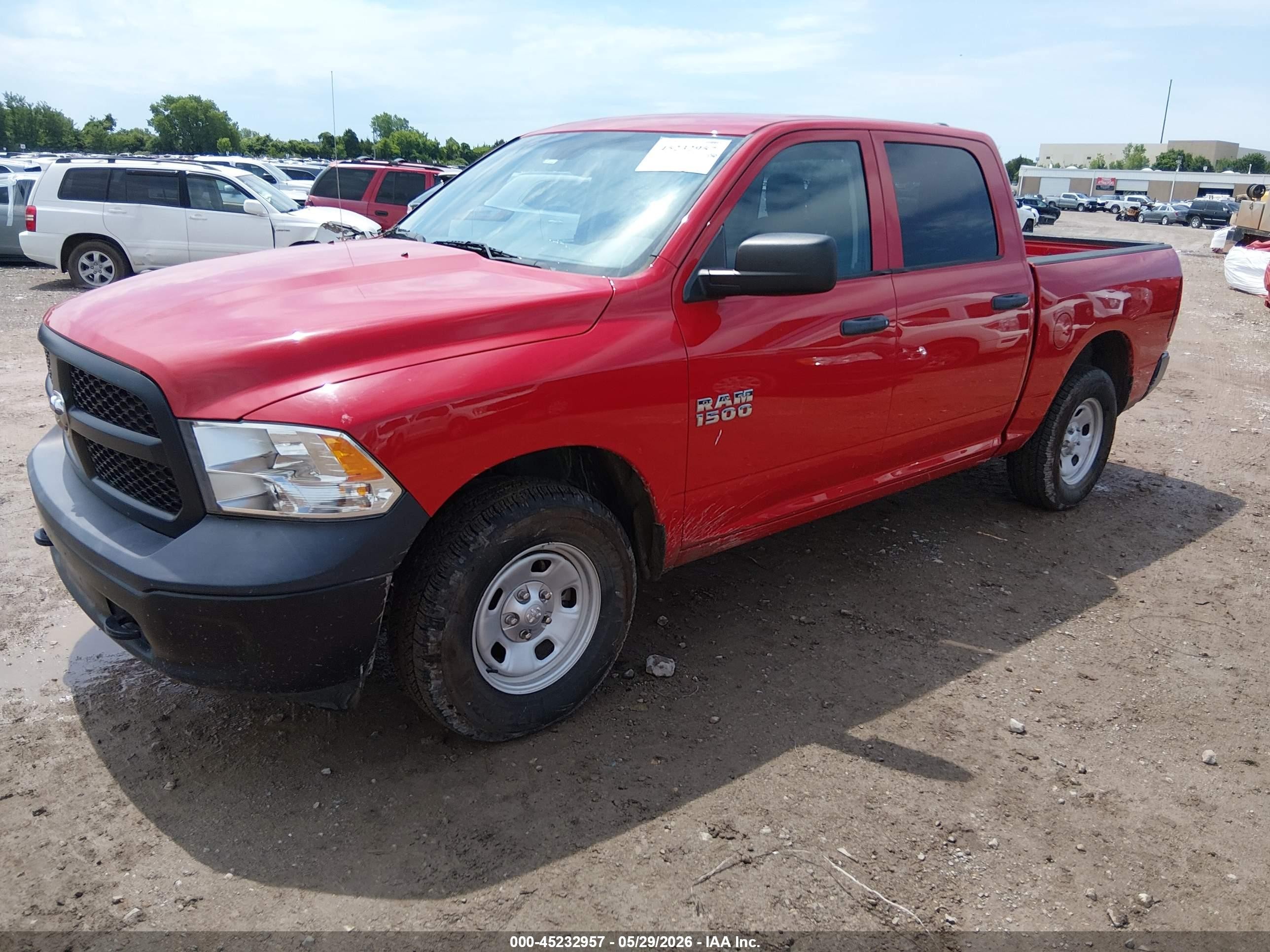 2016 Ram 1500 Tradesman Red vin: 1C6RR7KG5GS362525