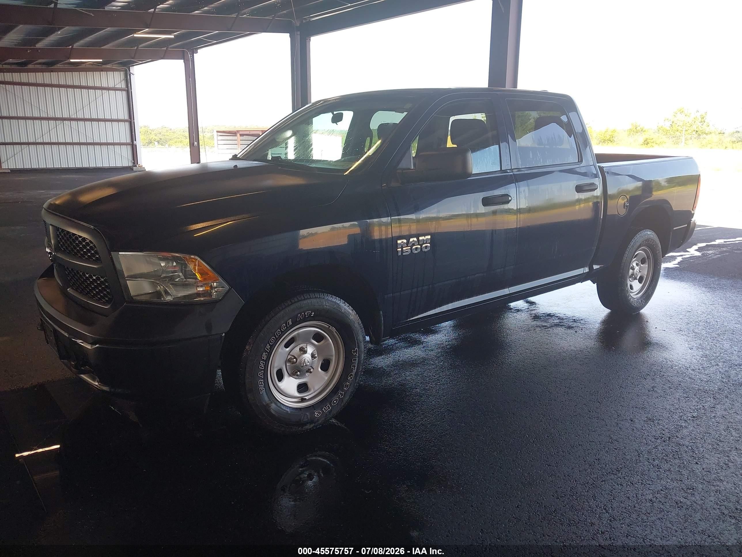 2013 Ram 1500 Tradesman Blue vin: 1C6RR7KG6DS694632