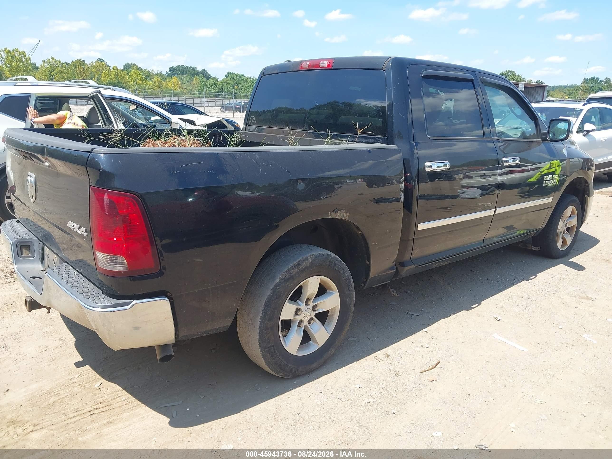 2014 Ram 1500 St Черный vin: 1C6RR7KG6ES131467