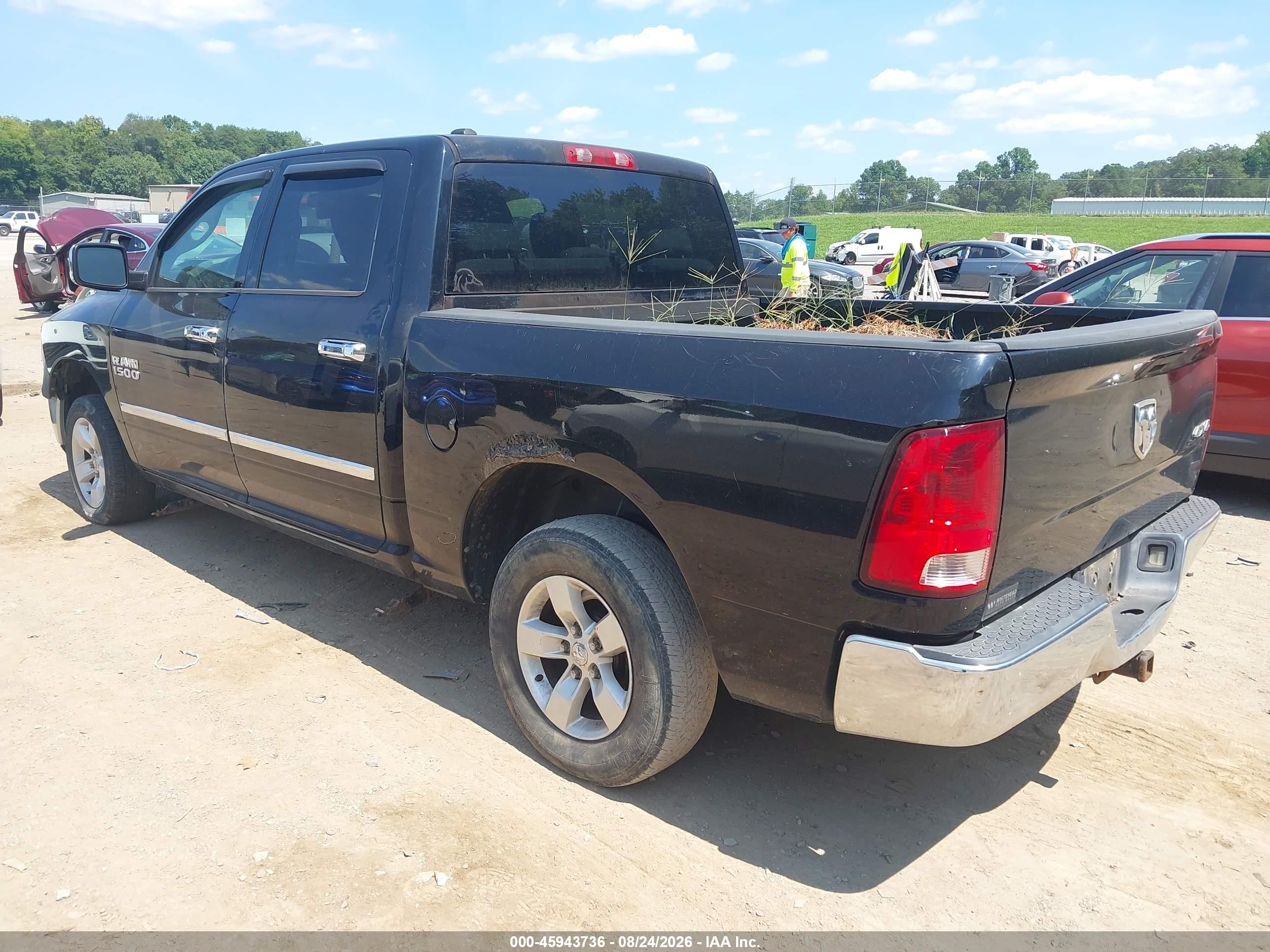 2014 Ram 1500 St Черный vin: 1C6RR7KG6ES131467