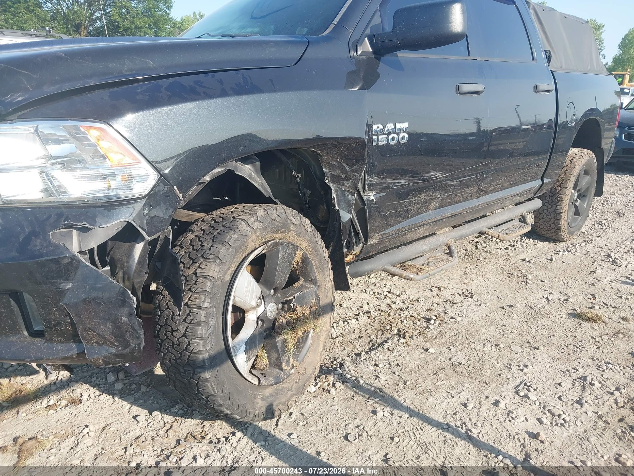 2015 Ram 1500 Express Black vin: 1C6RR7KG7FS618131