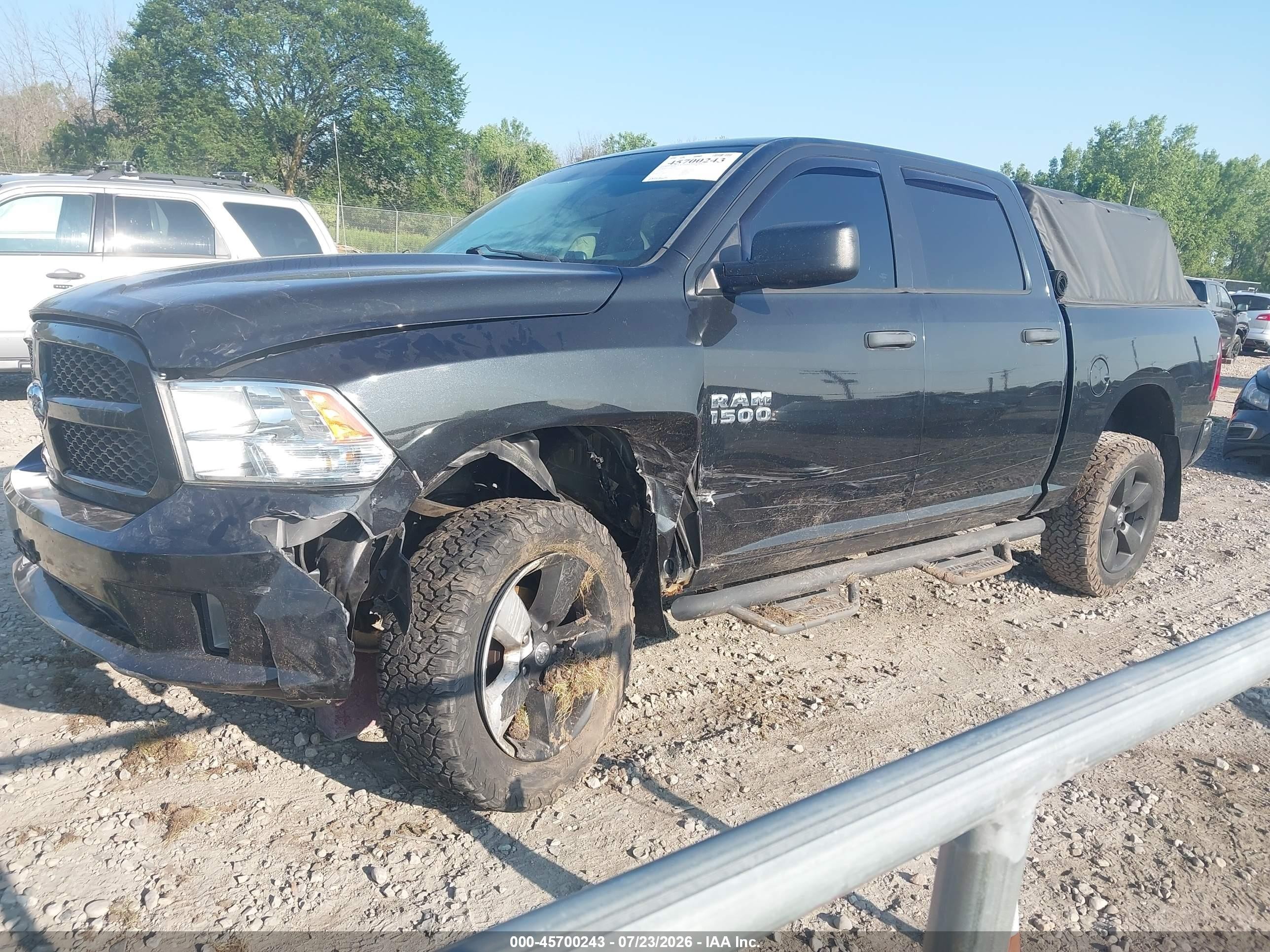2015 Ram 1500 Express Black vin: 1C6RR7KG7FS618131