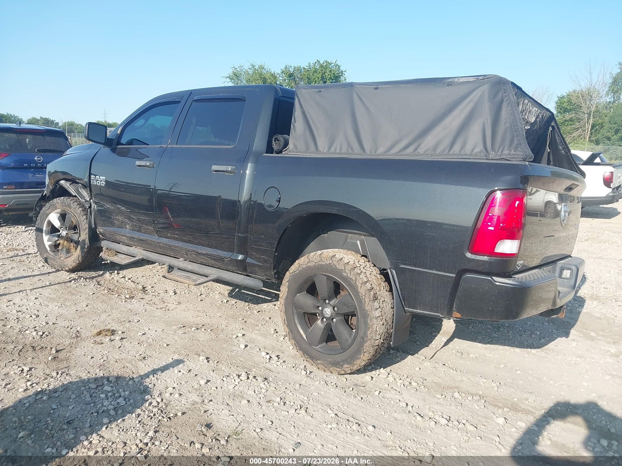2015 Ram 1500 Express Black vin: 1C6RR7KG7FS618131