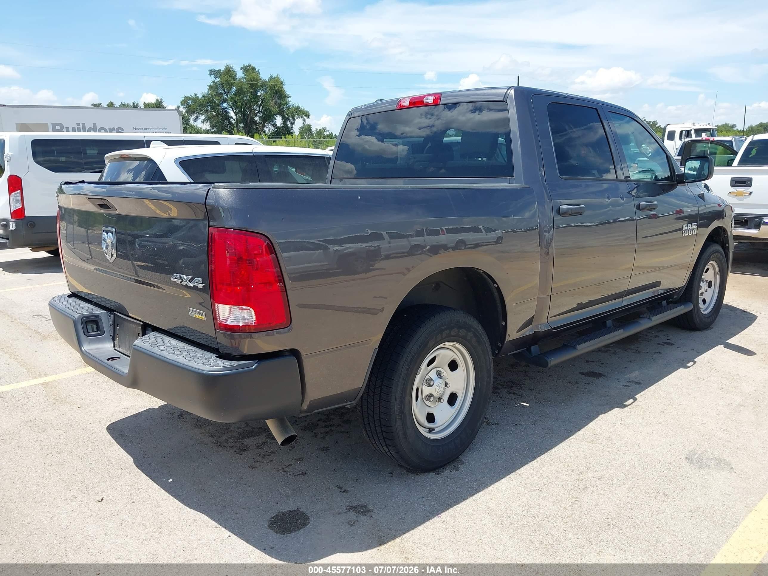 2015 Ram 1500 Tradesman Gray vin: 1C6RR7KG9FS789561