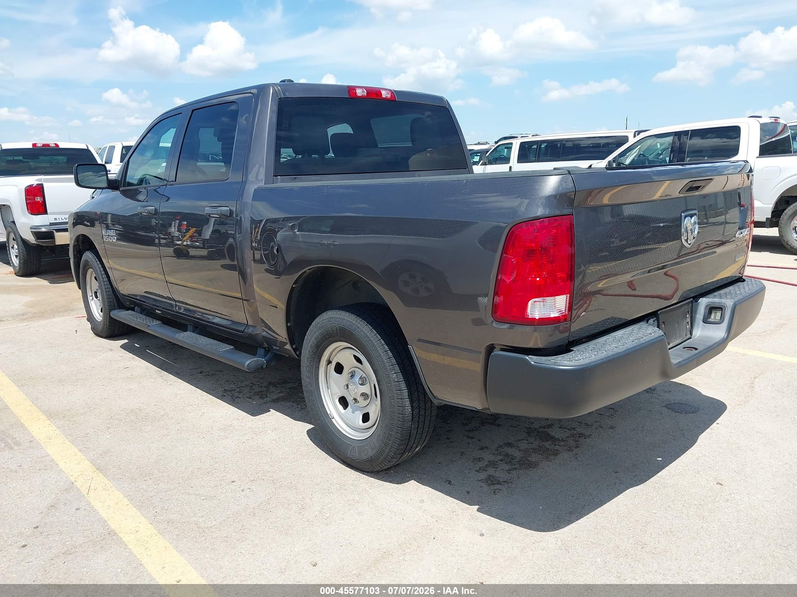 2015 Ram 1500 Tradesman Gray vin: 1C6RR7KG9FS789561