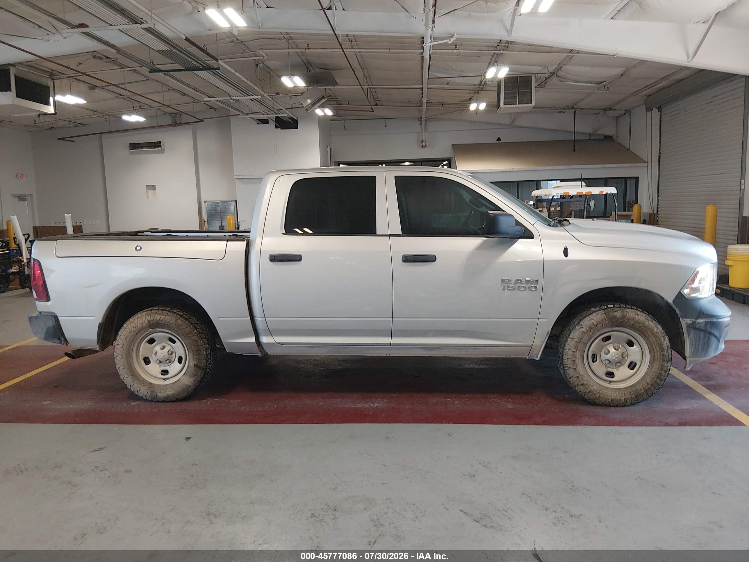 2018 Ram 1500 Tradesman  4x4 5'7 Box Silver vin: 1C6RR7KG9JS144174