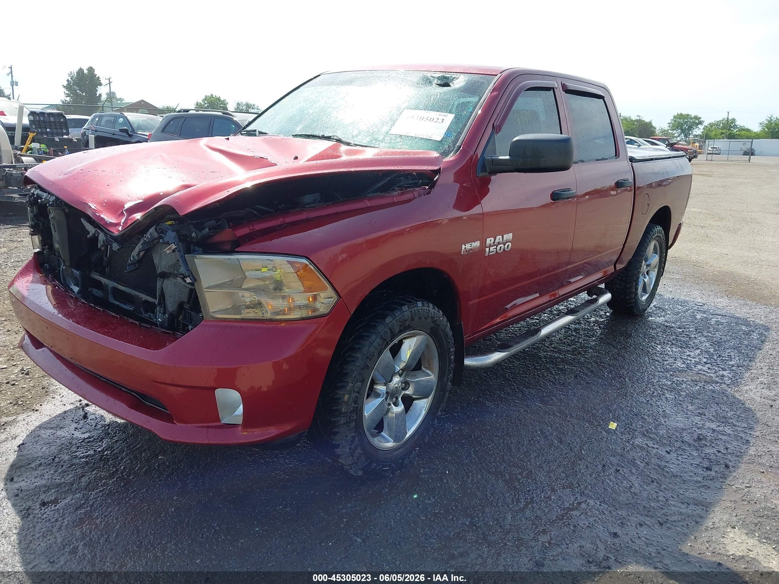 2014 Ram 1500 Express Red vin: 1C6RR7KT0ES106254