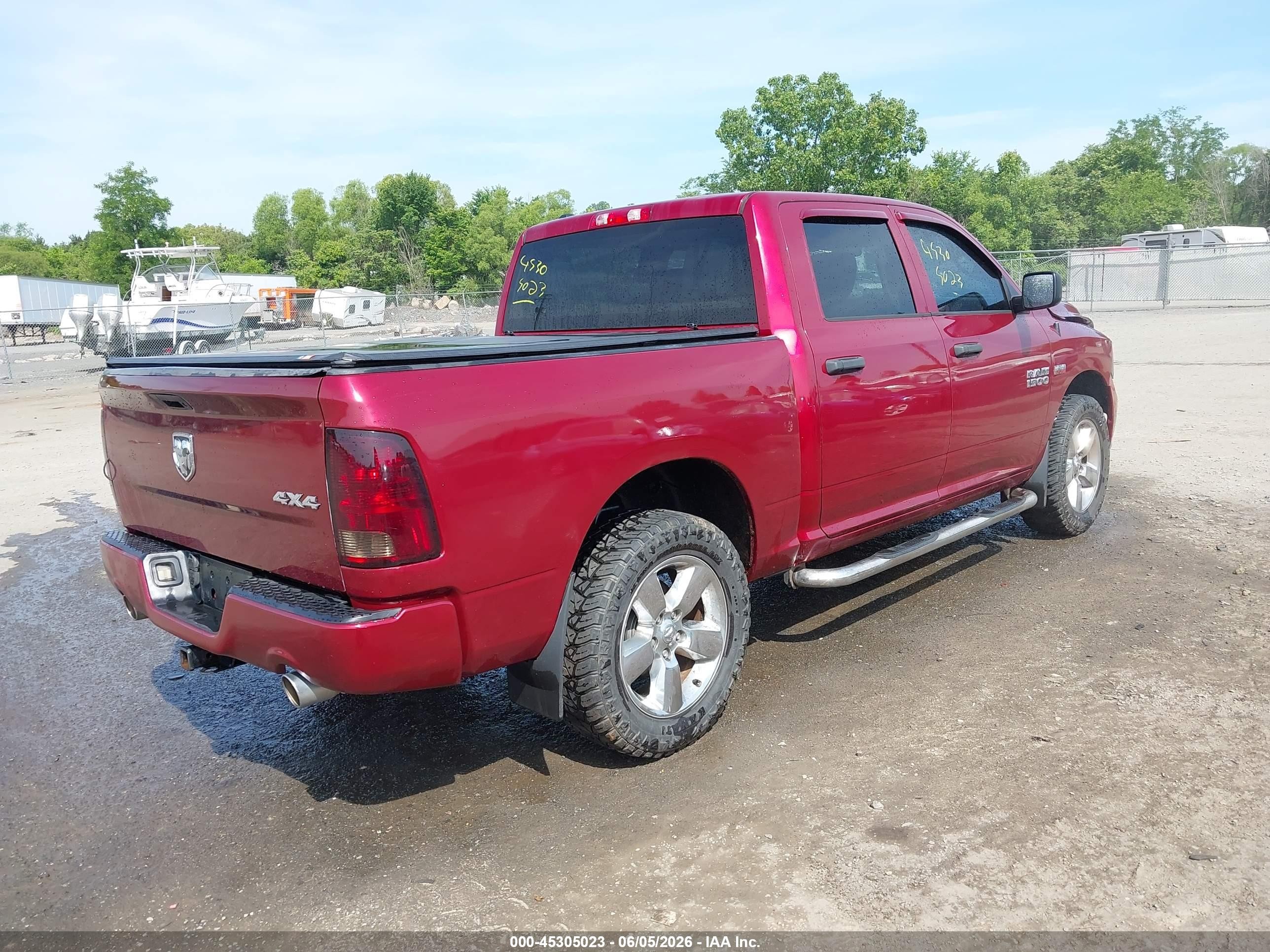 2014 Ram 1500 Express Red vin: 1C6RR7KT0ES106254
