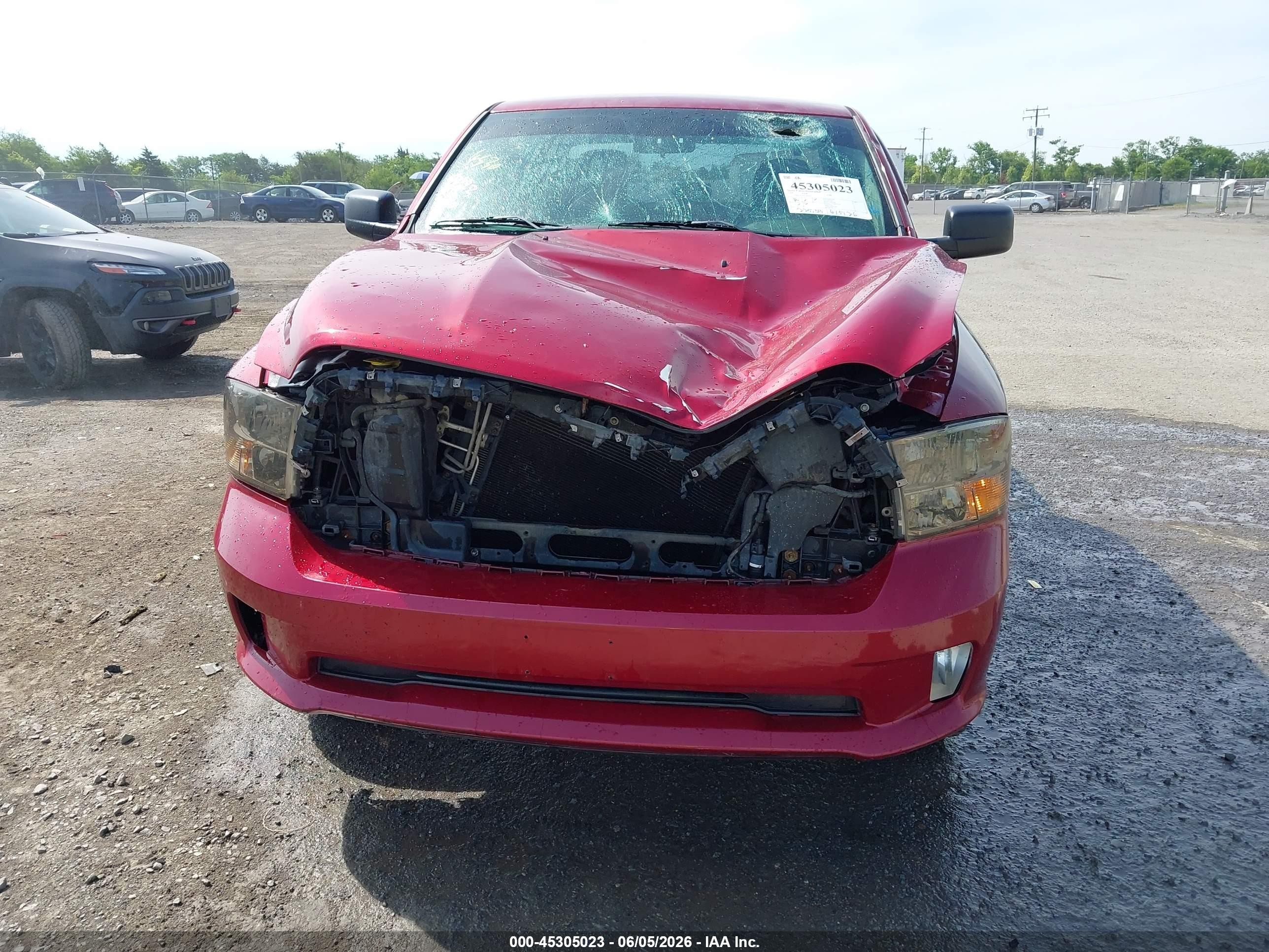 2014 Ram 1500 Express Red vin: 1C6RR7KT0ES106254