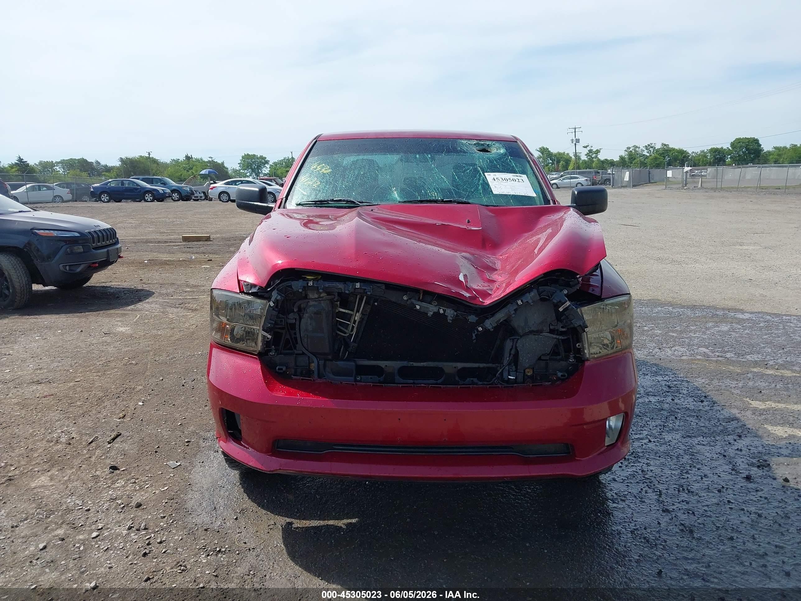 2014 Ram 1500 Express Red vin: 1C6RR7KT0ES106254
